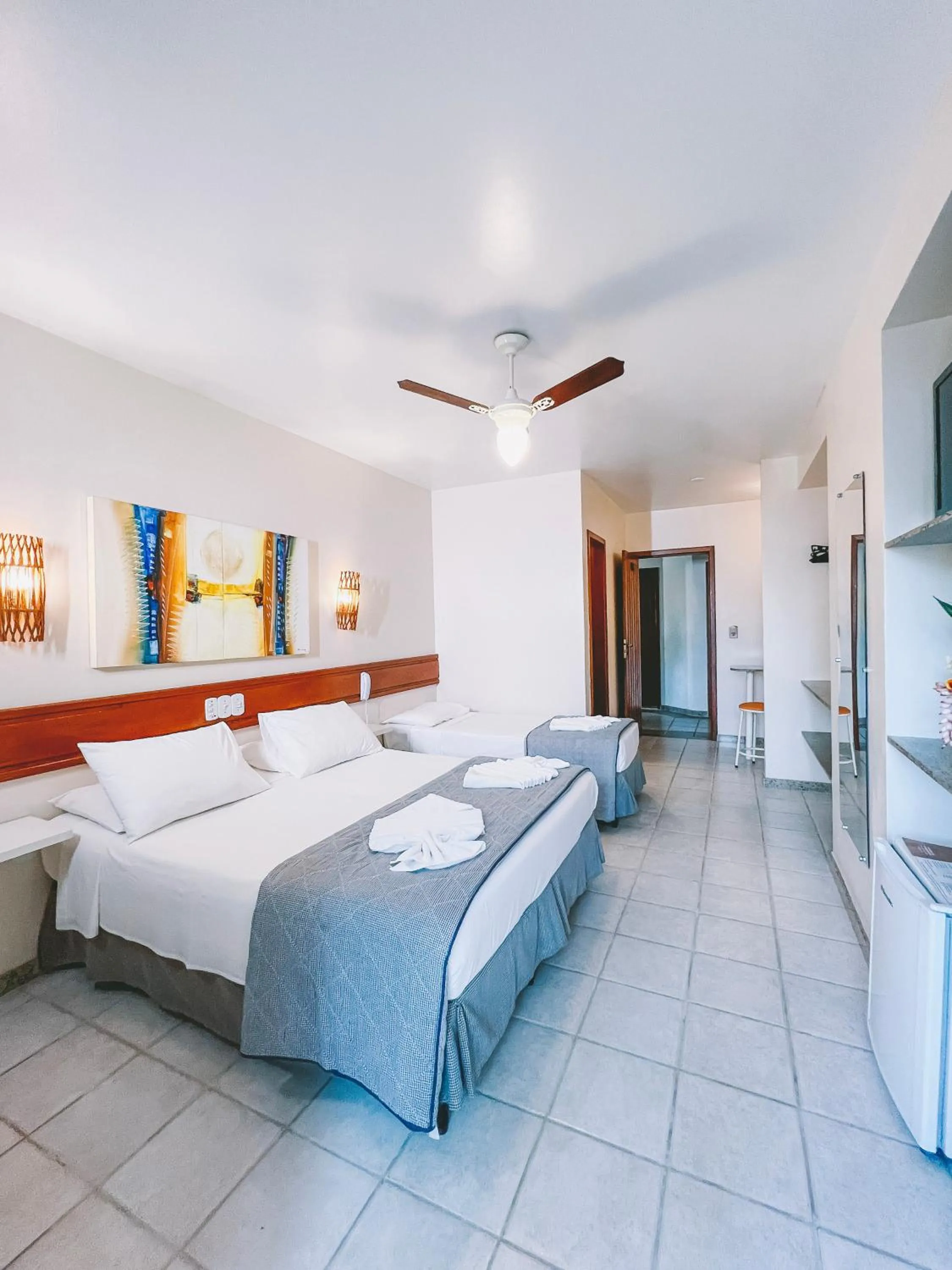 Bed in Porto Geraes Praia Hotel