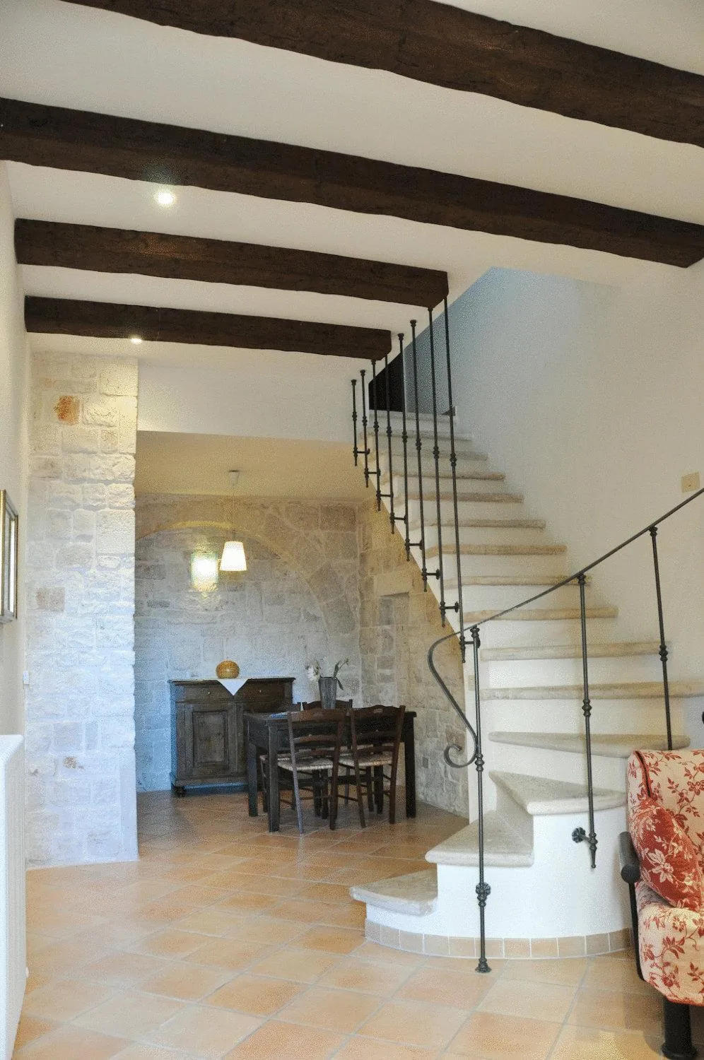 Seating area in B&B Casa Dorsi