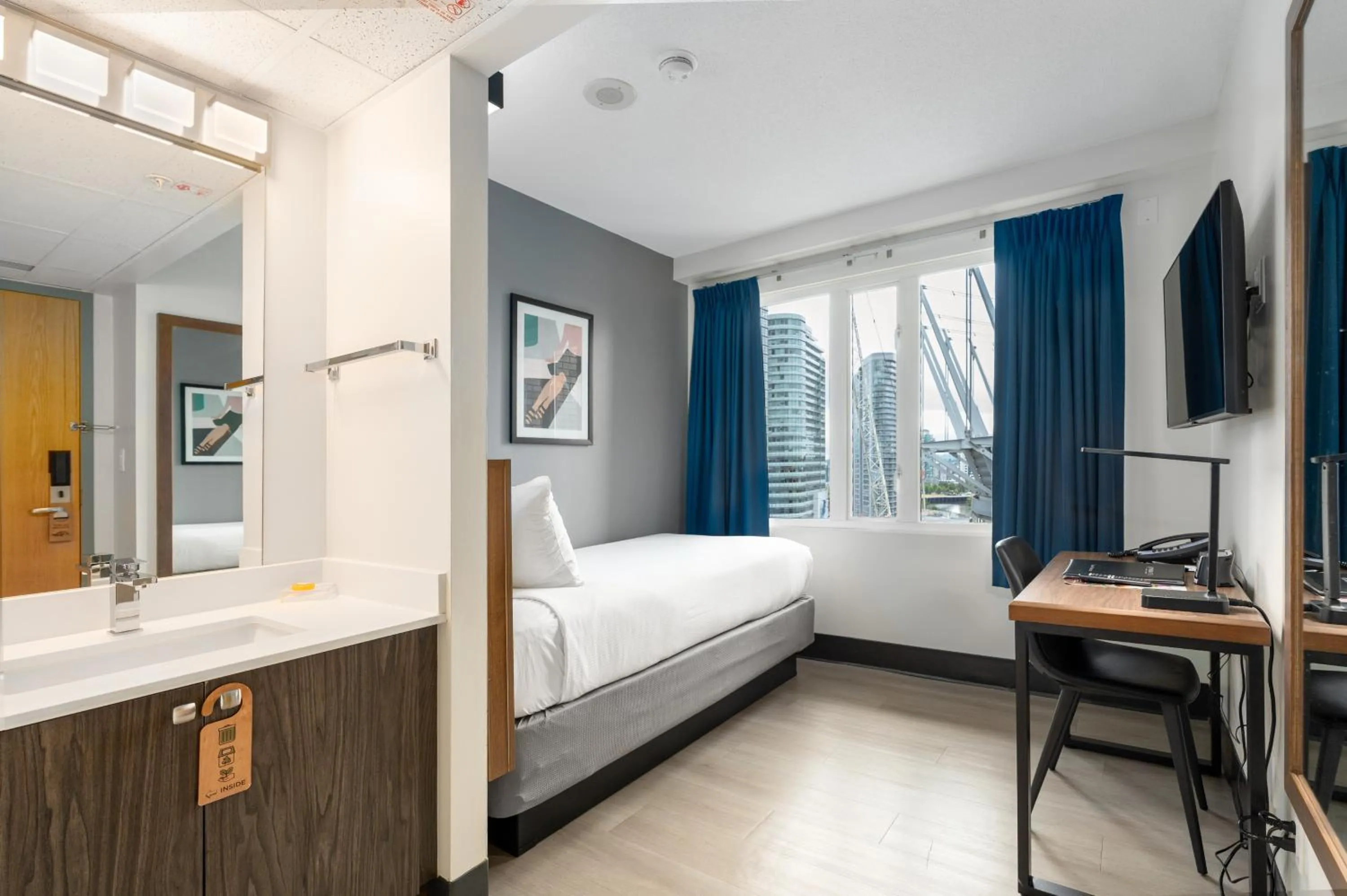 Bed in YWCA Hotel Vancouver