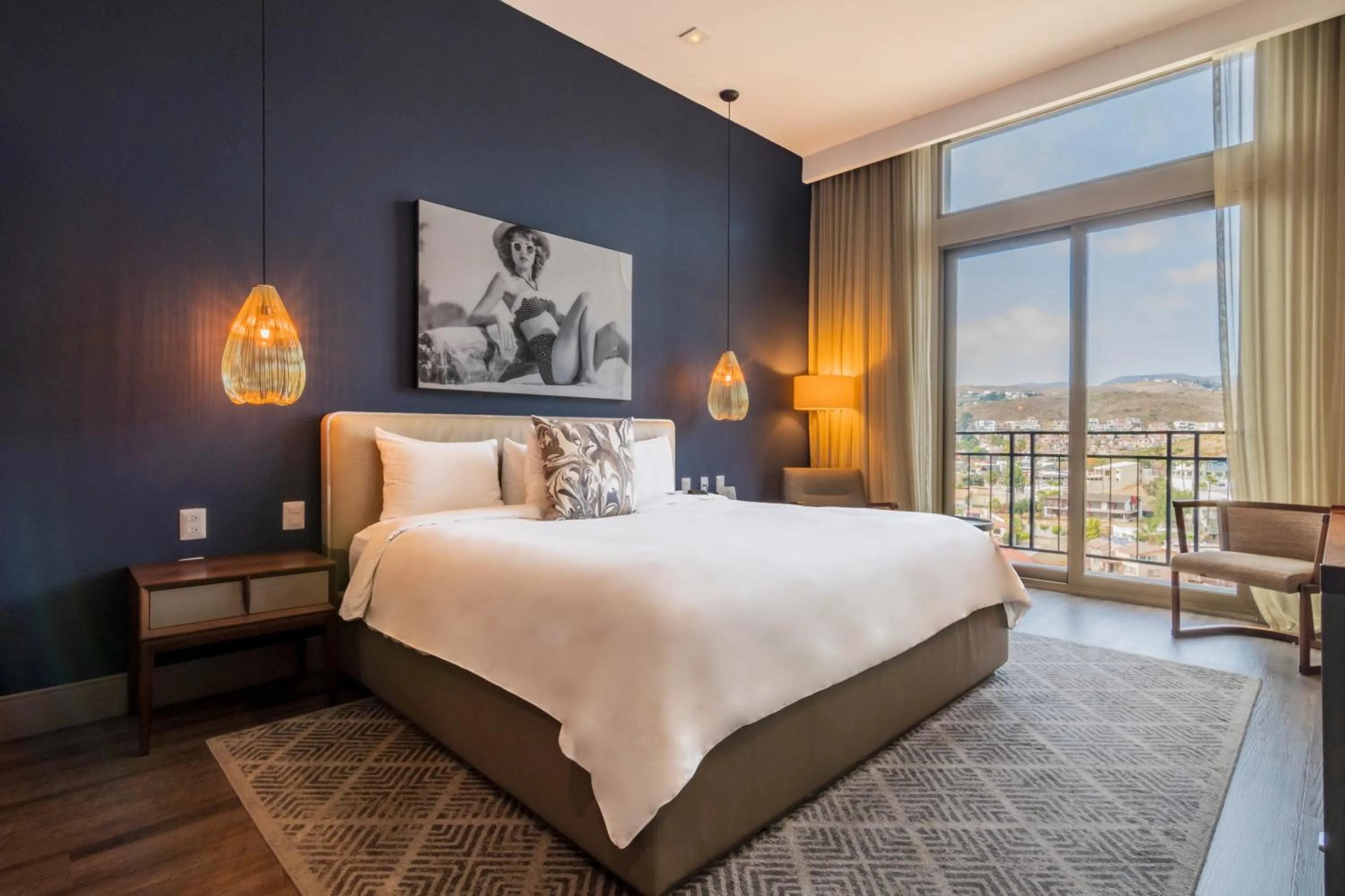 Bed in Torre Lucerna Hotel Ensenada