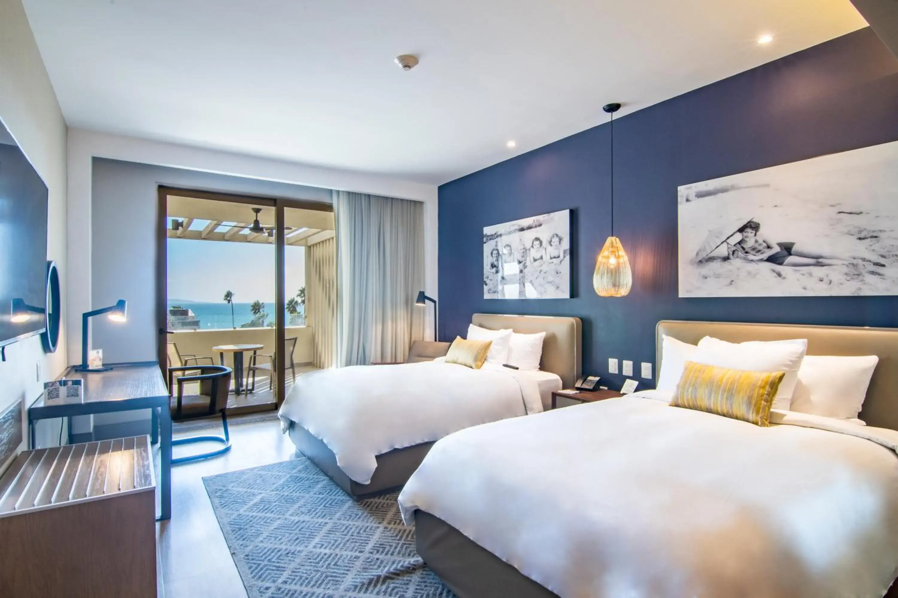 Deluxe Plus Two Double Beds with Sea View in Torre Lucerna Hotel Ensenada Deluxe Plus Two Double Beds with Sea View in Torre Lucerna Hotel Ensenada