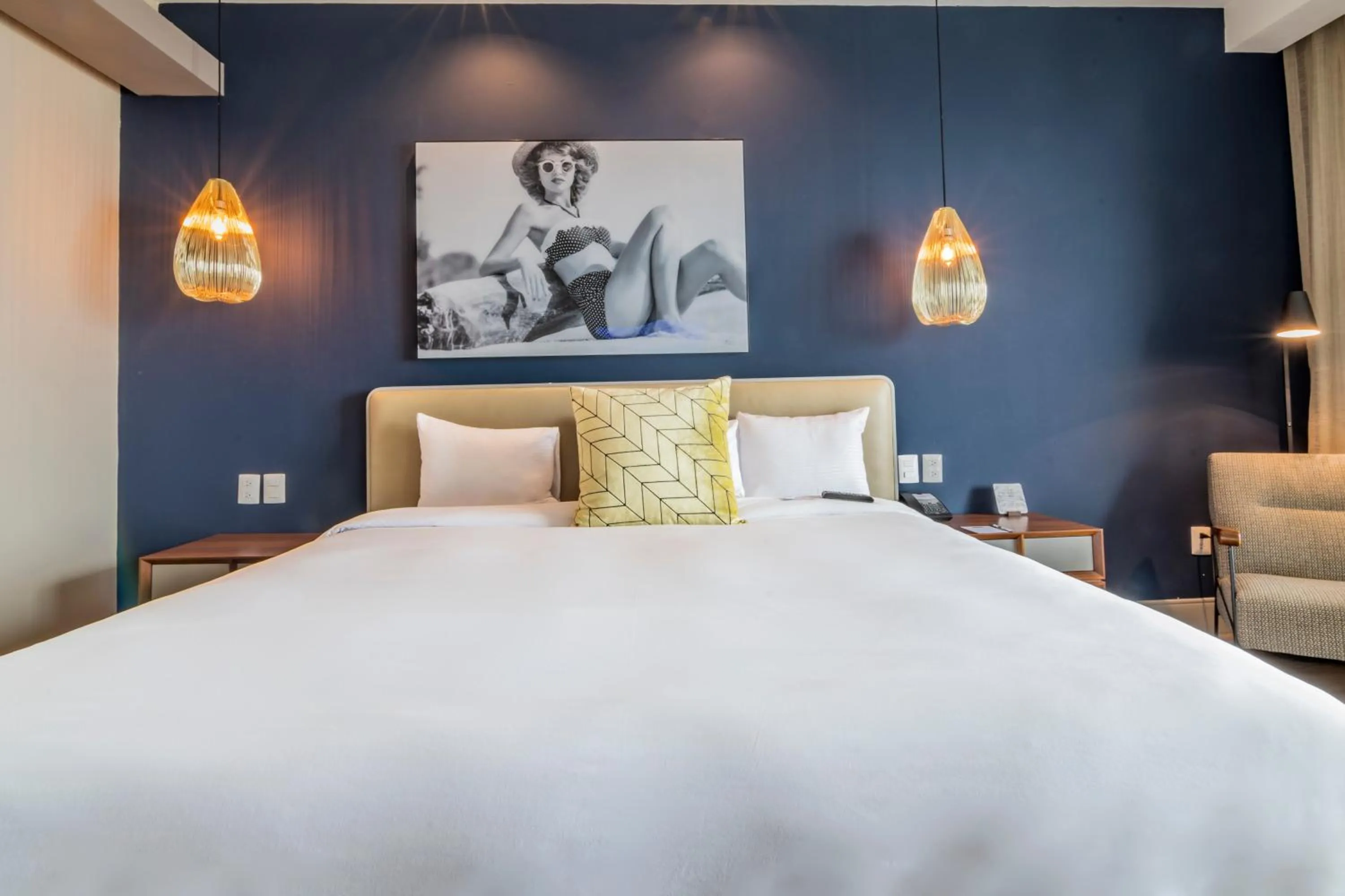 Bed in Torre Lucerna Hotel Ensenada