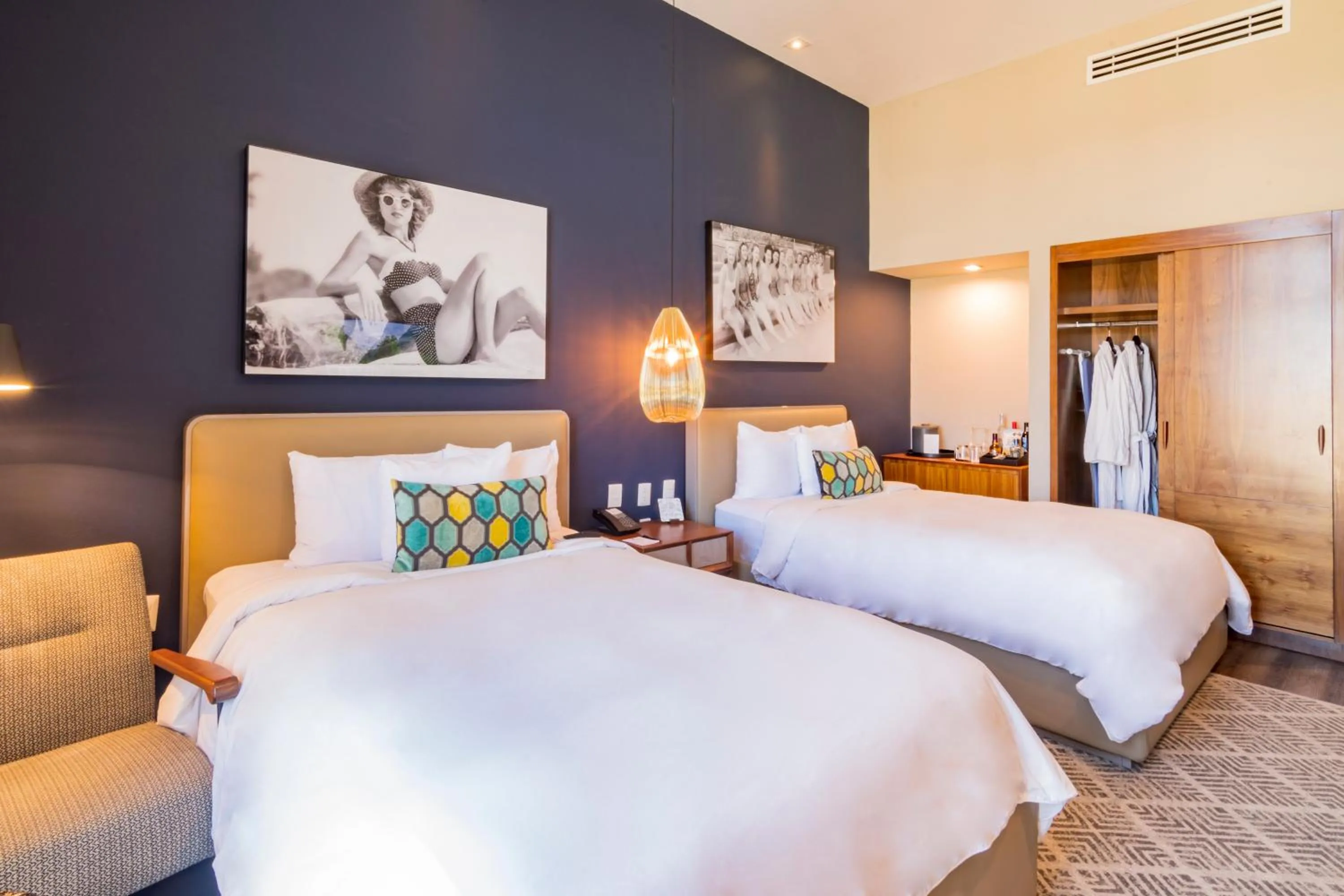 Bed in Torre Lucerna Hotel Ensenada