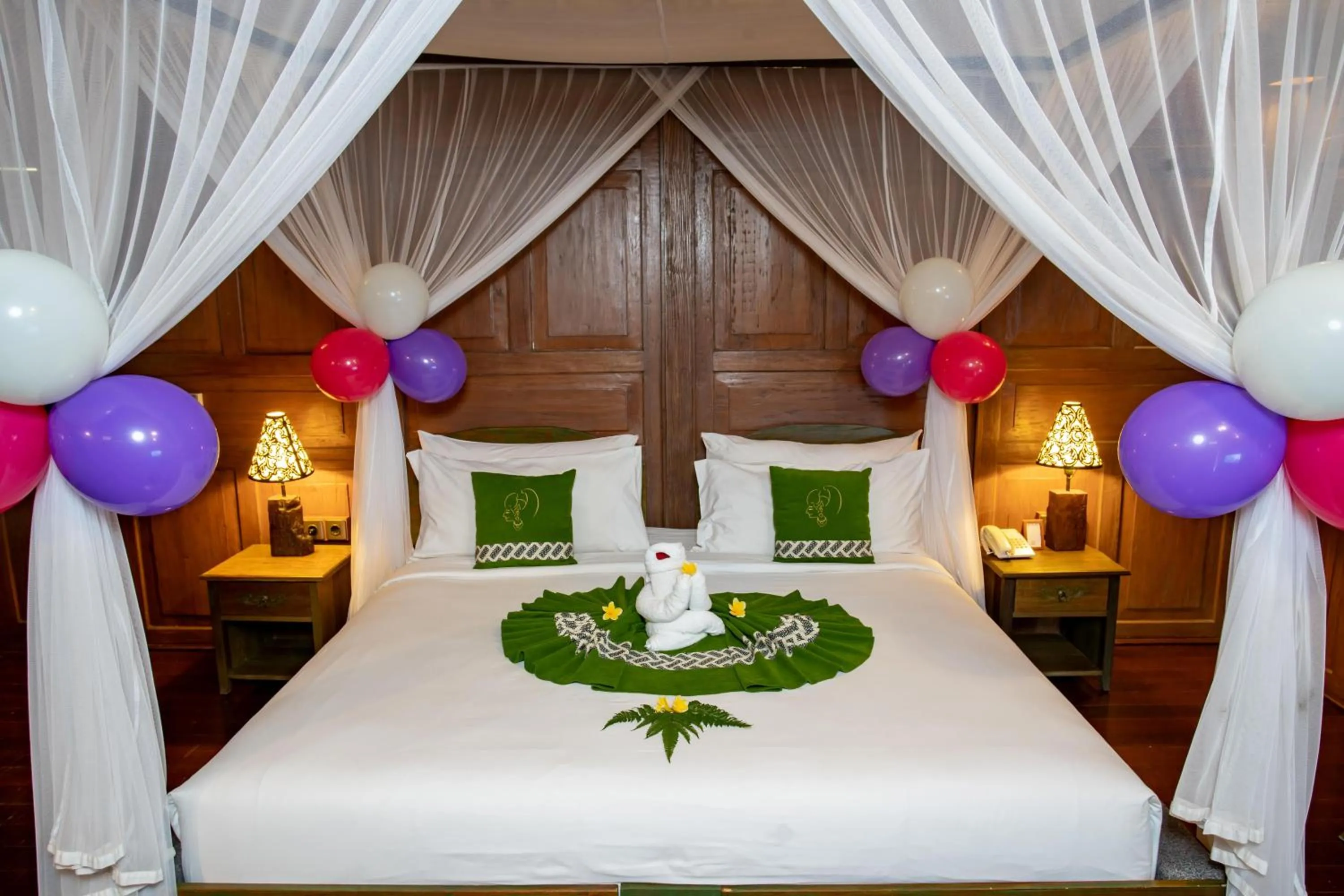 Bed in Arya Villas Ubud