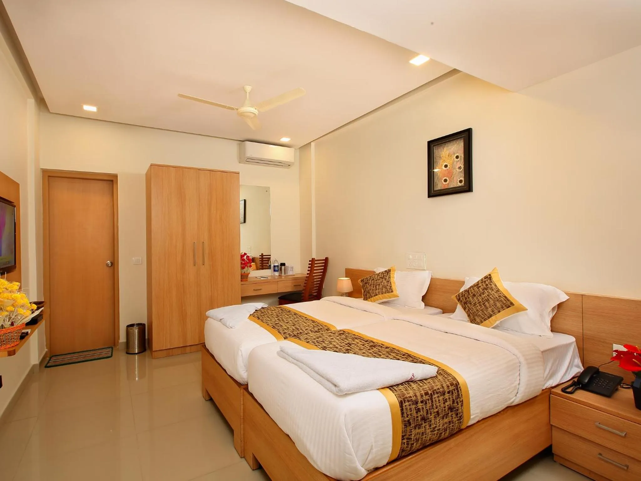 Bed in Prime Palace Hotel - MG Road