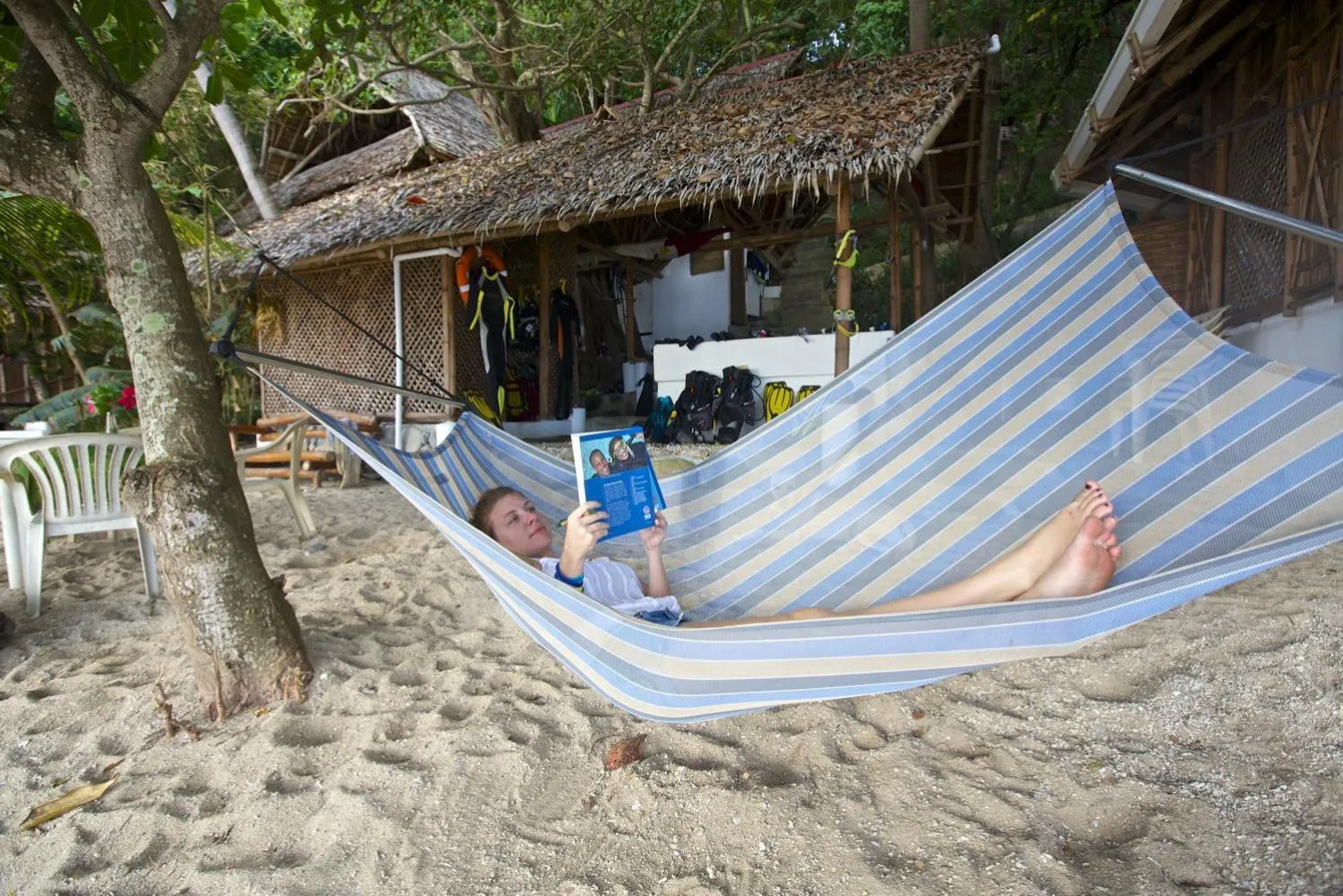 Beach in Kookoo's nest eco-lodge