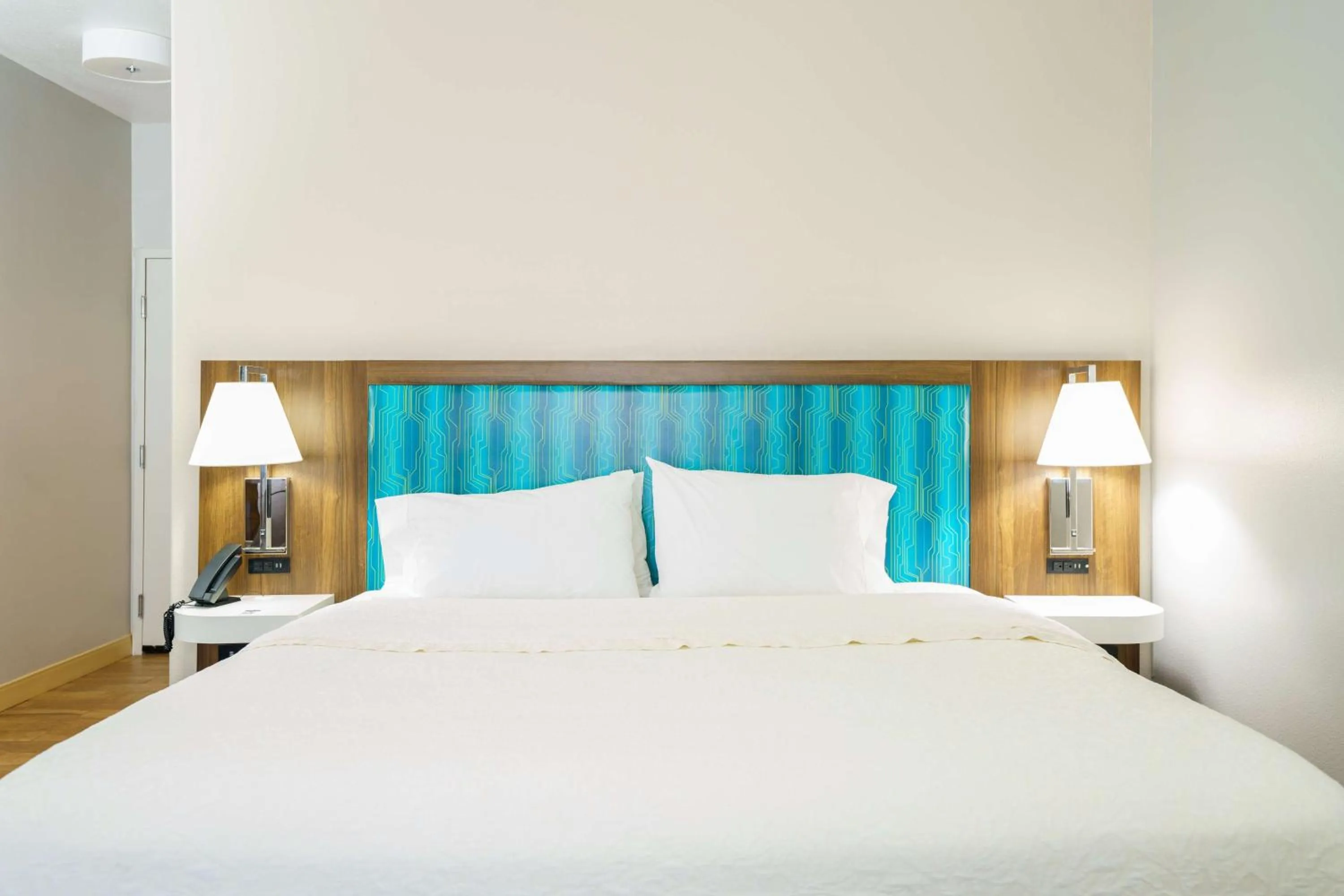 Bed in Hampton Inn Garden City