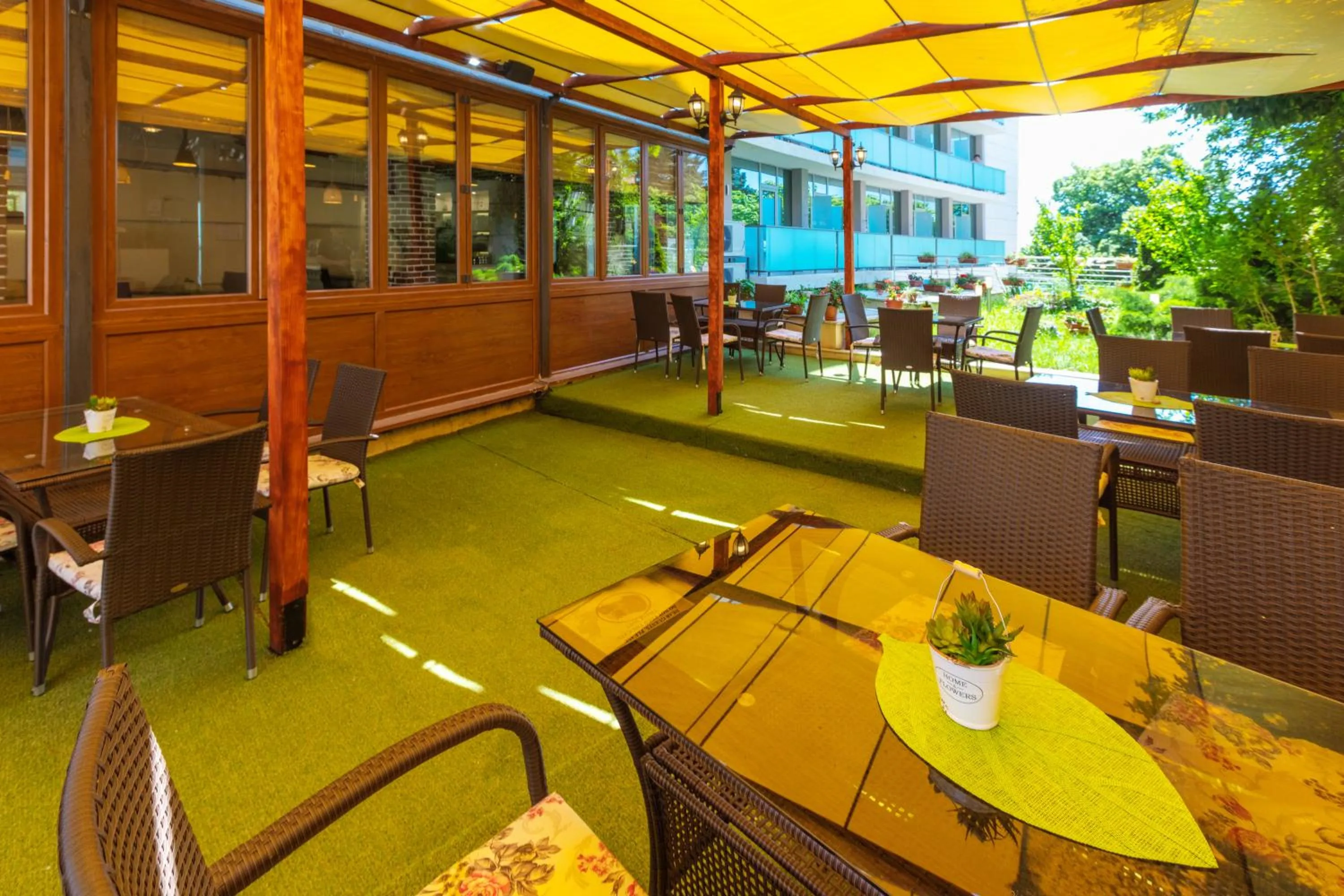 Patio in Sol Marina Palace Hotel - All Inclusive & Adults Only