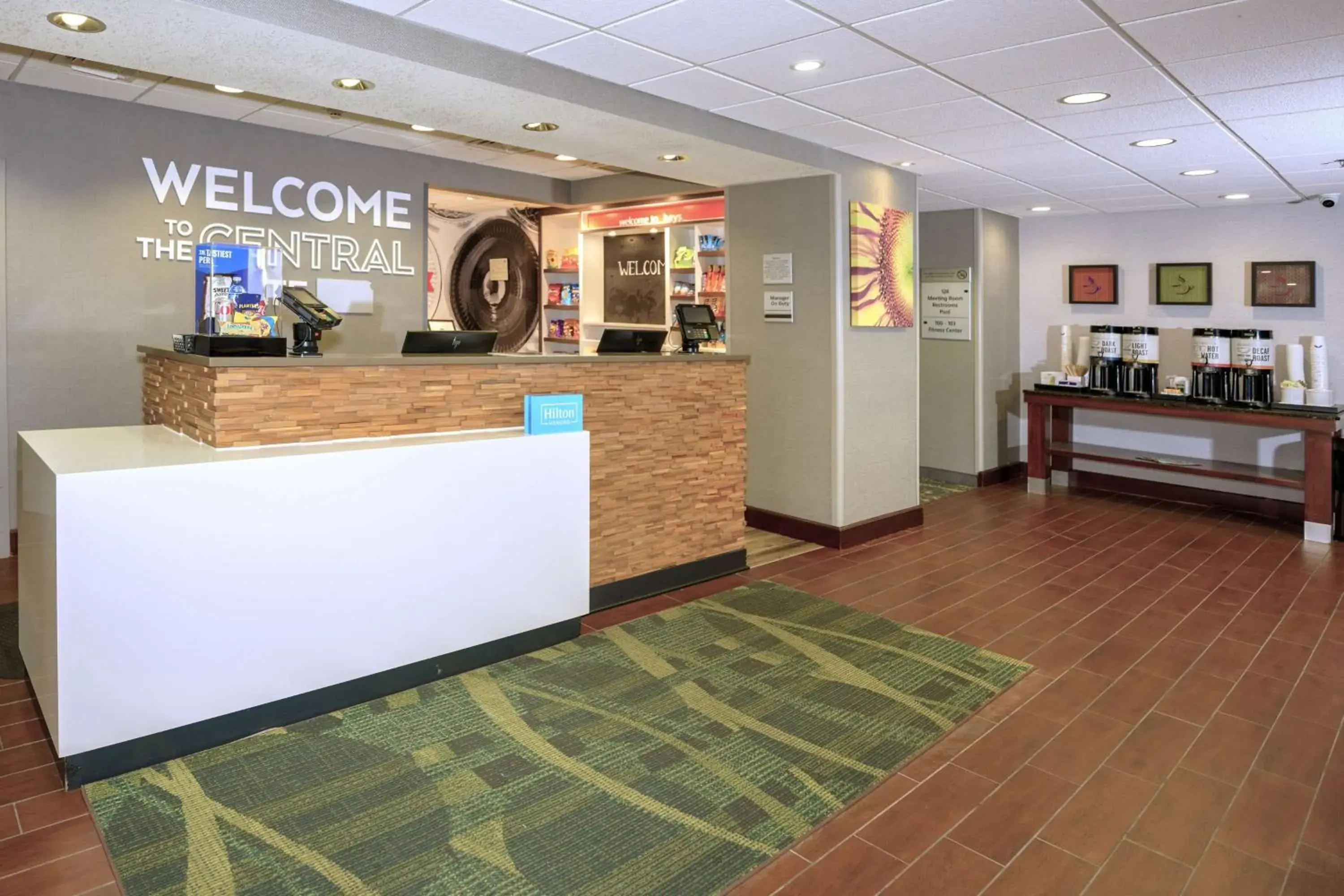 Lobby or reception in Hampton Inn Hays-North of I-70 Lobby or reception in Hampton Inn Hays-North of I-70