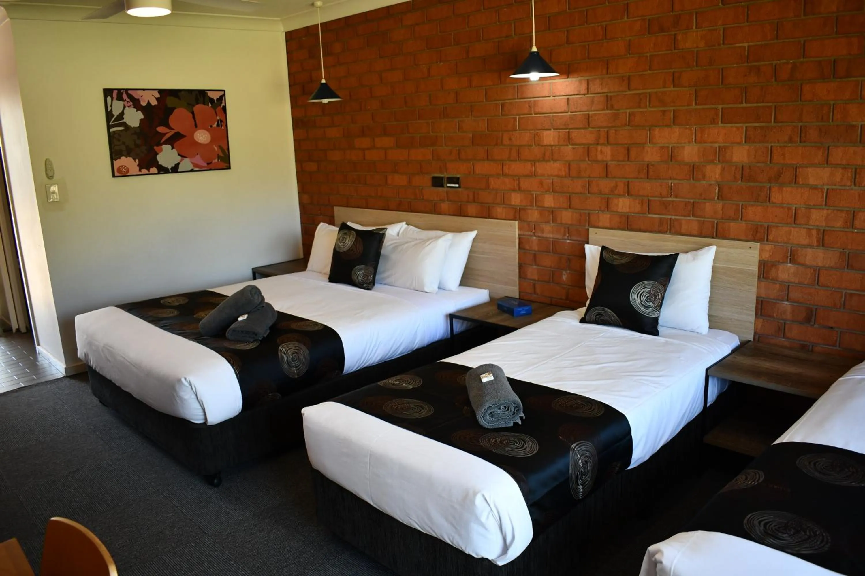 Bed in Berrigan Motel