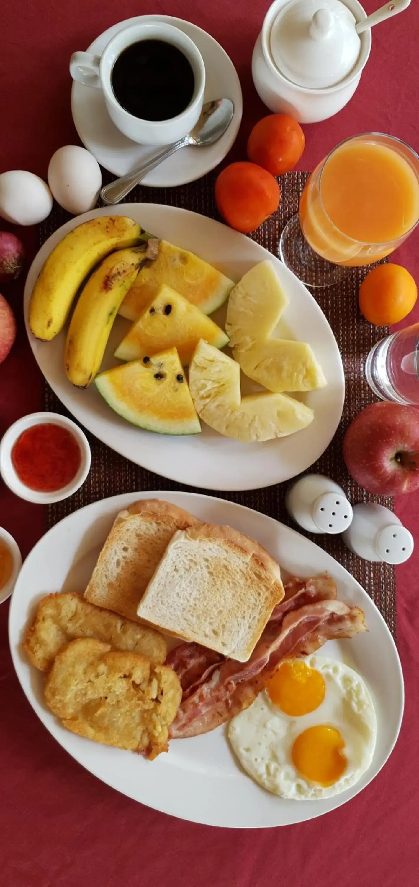 Breakfast in Dolarog Beach Resort Breakfast in Dolarog Beach Resort