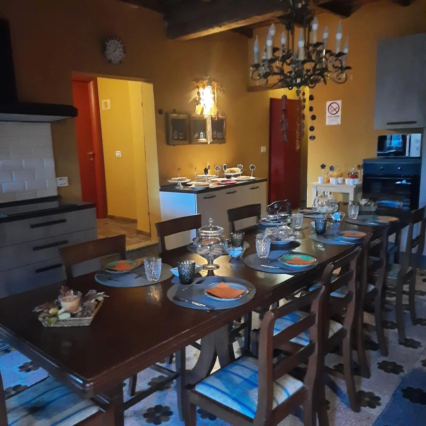 Kitchen or kitchenette in B&B Locanda Cistercense