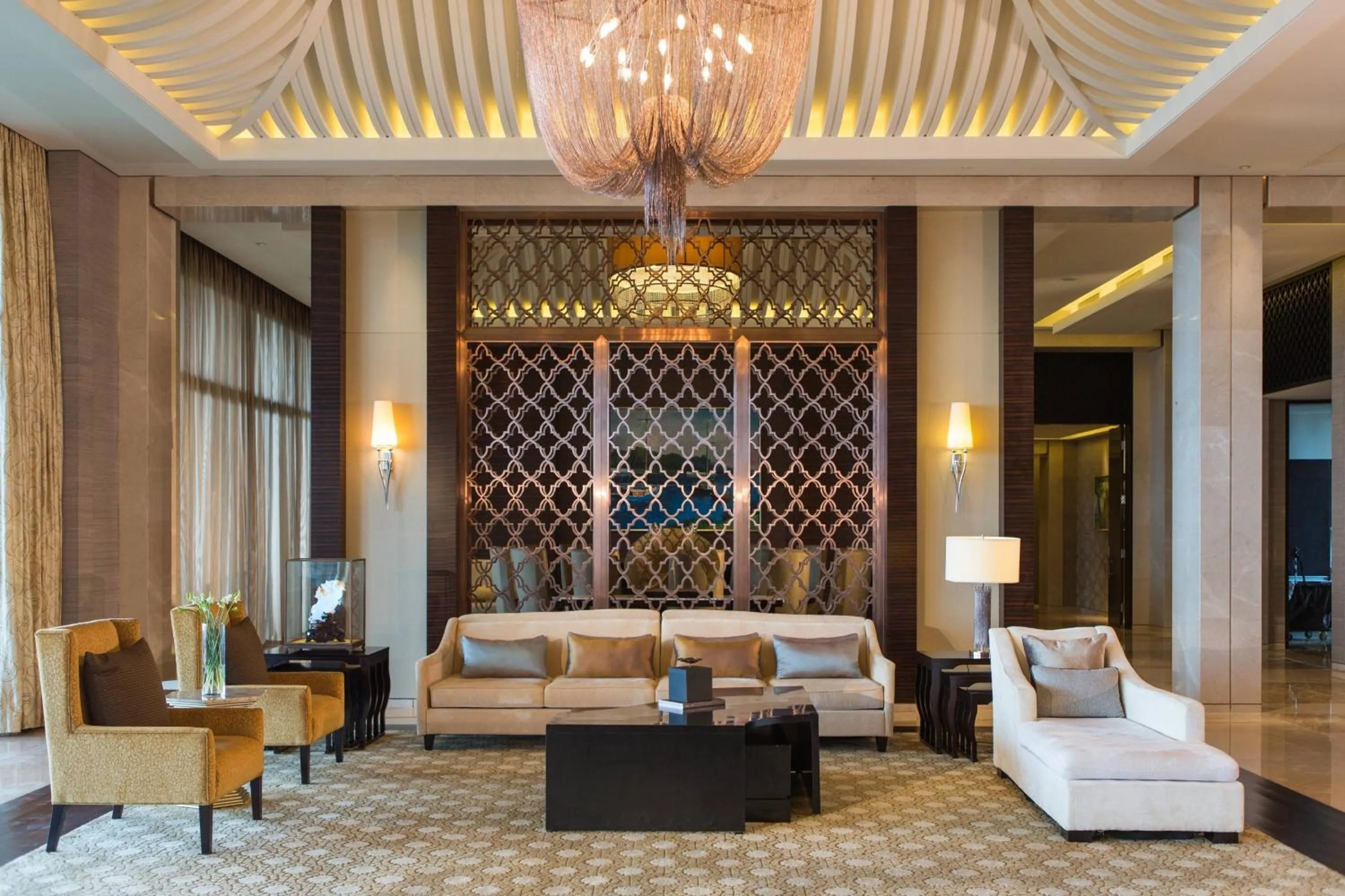 Living room in Renaissance Sanya Haitang Bay Resort