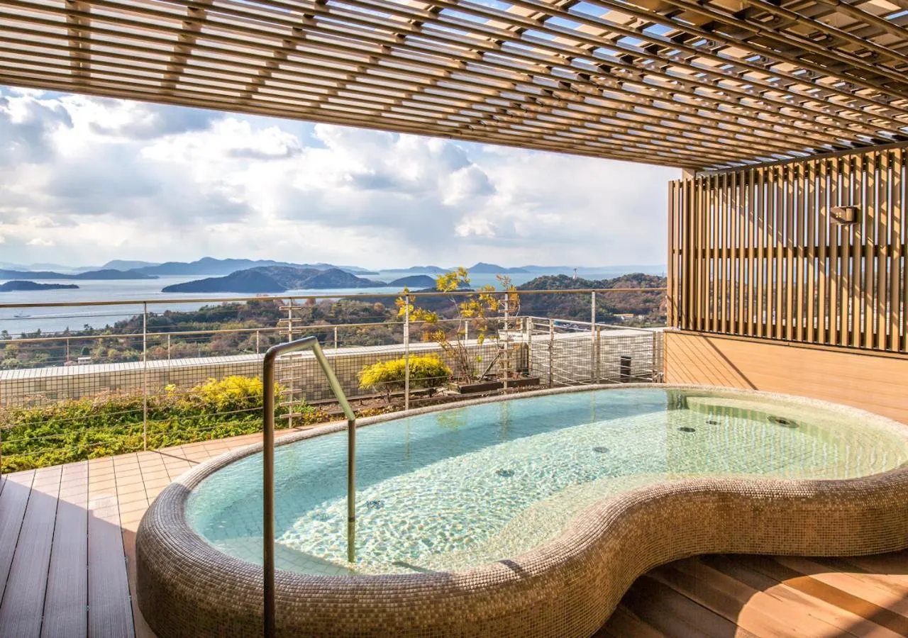 Open Air Bath in Setouchi Kojima Hotel Kurashiki