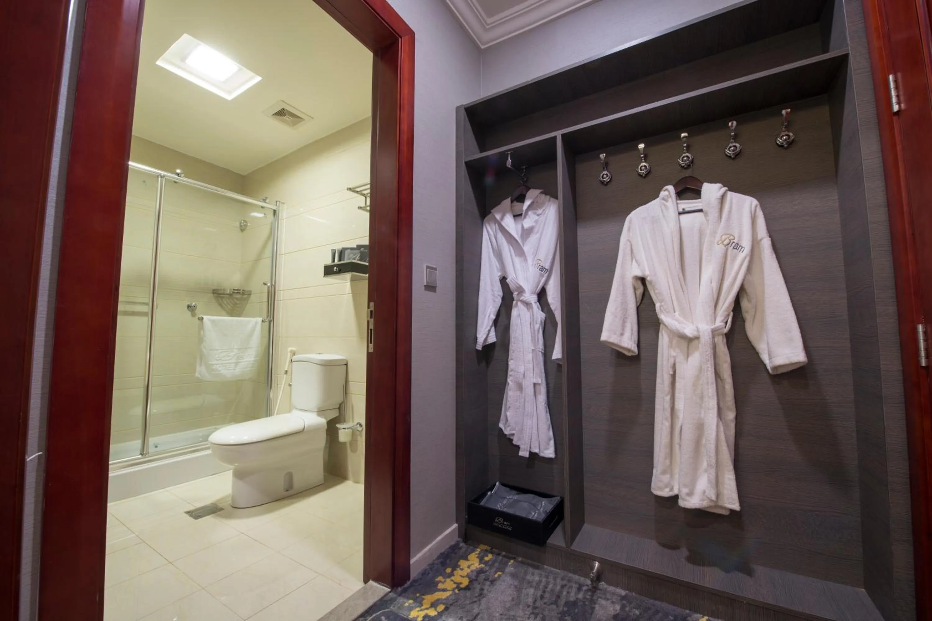 Shower in Bram Suites