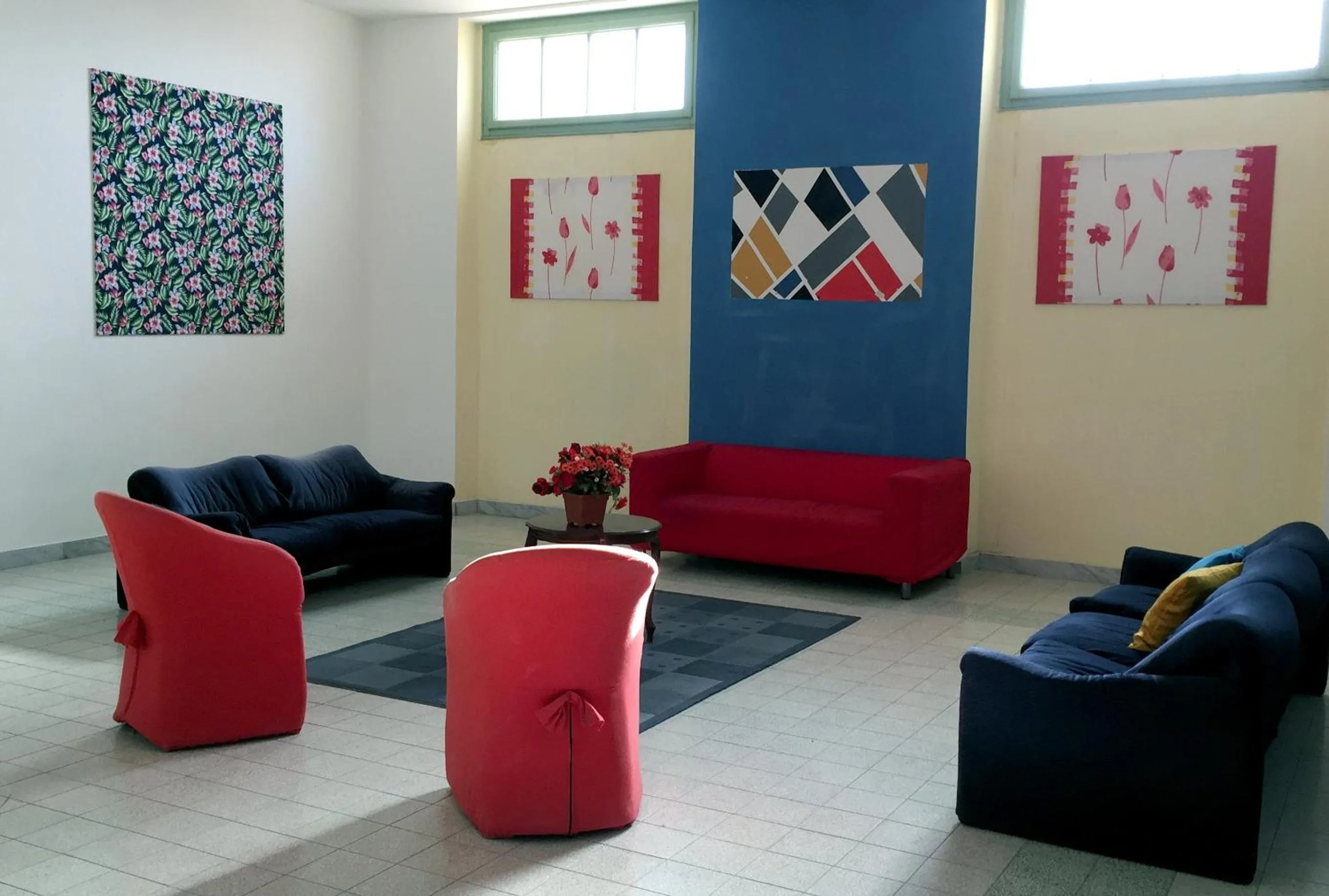 Lobby or reception in Litus Roma Hostel