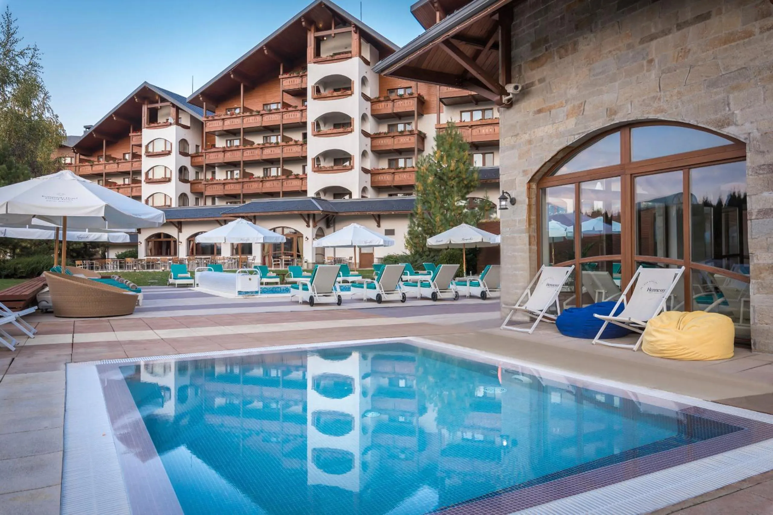 Swimming pool in Kempinski Hotel Grand Arena Bansko