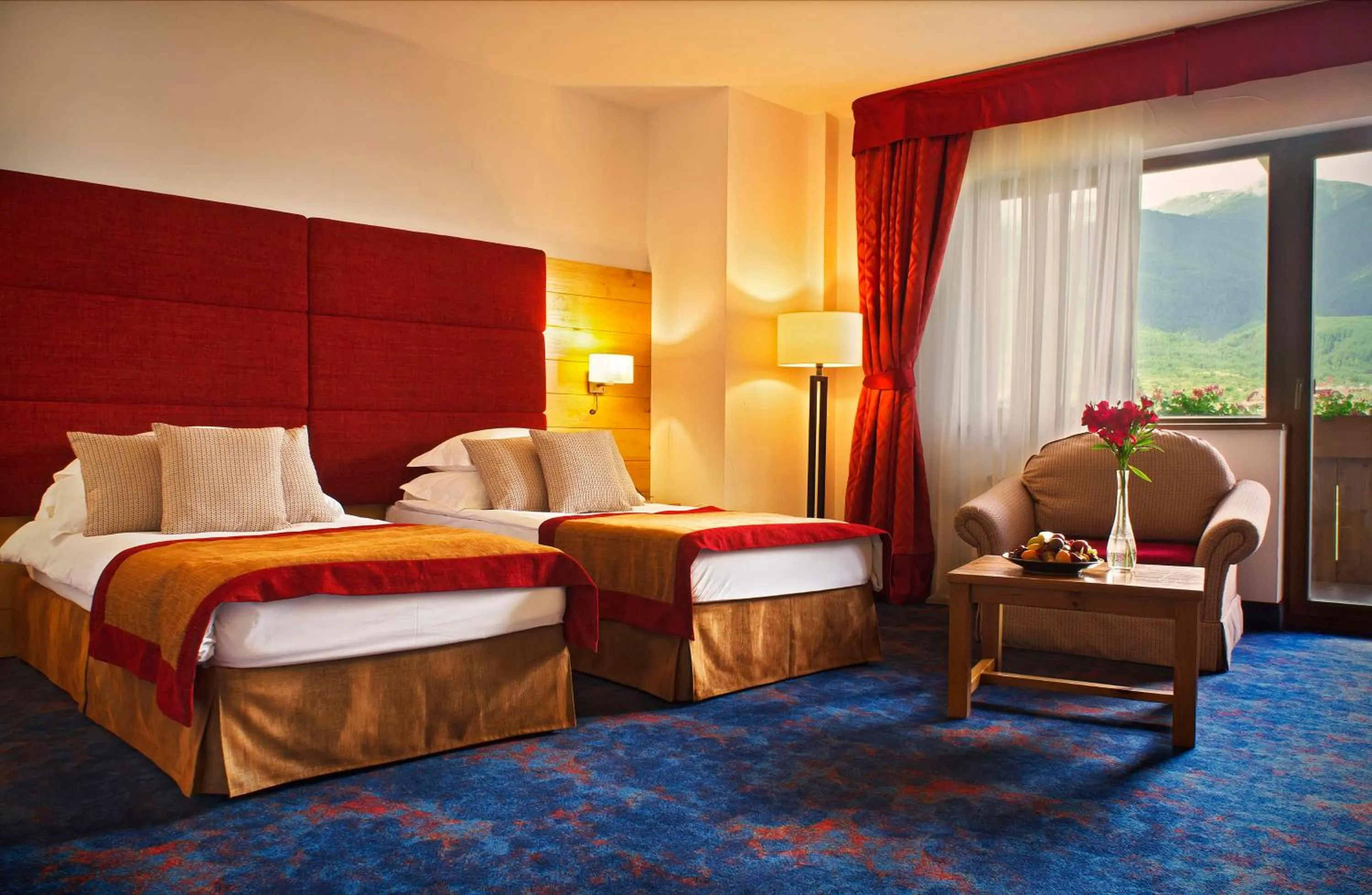 Deluxe Room Mountain View with Twin Beds - single occupancy in Kempinski Hotel Grand Arena Bansko