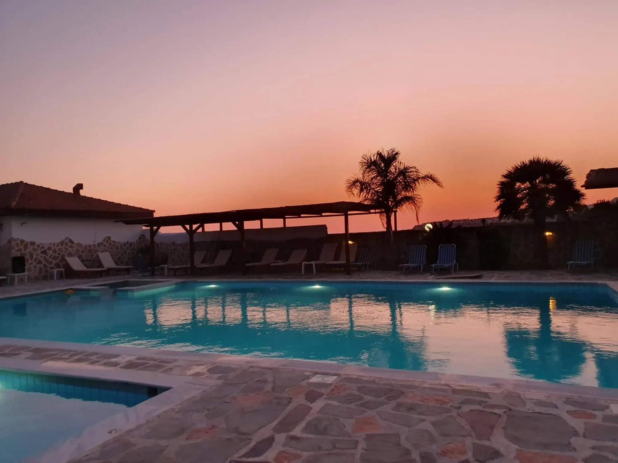 Pool view in Poseidon Beach Hotel
