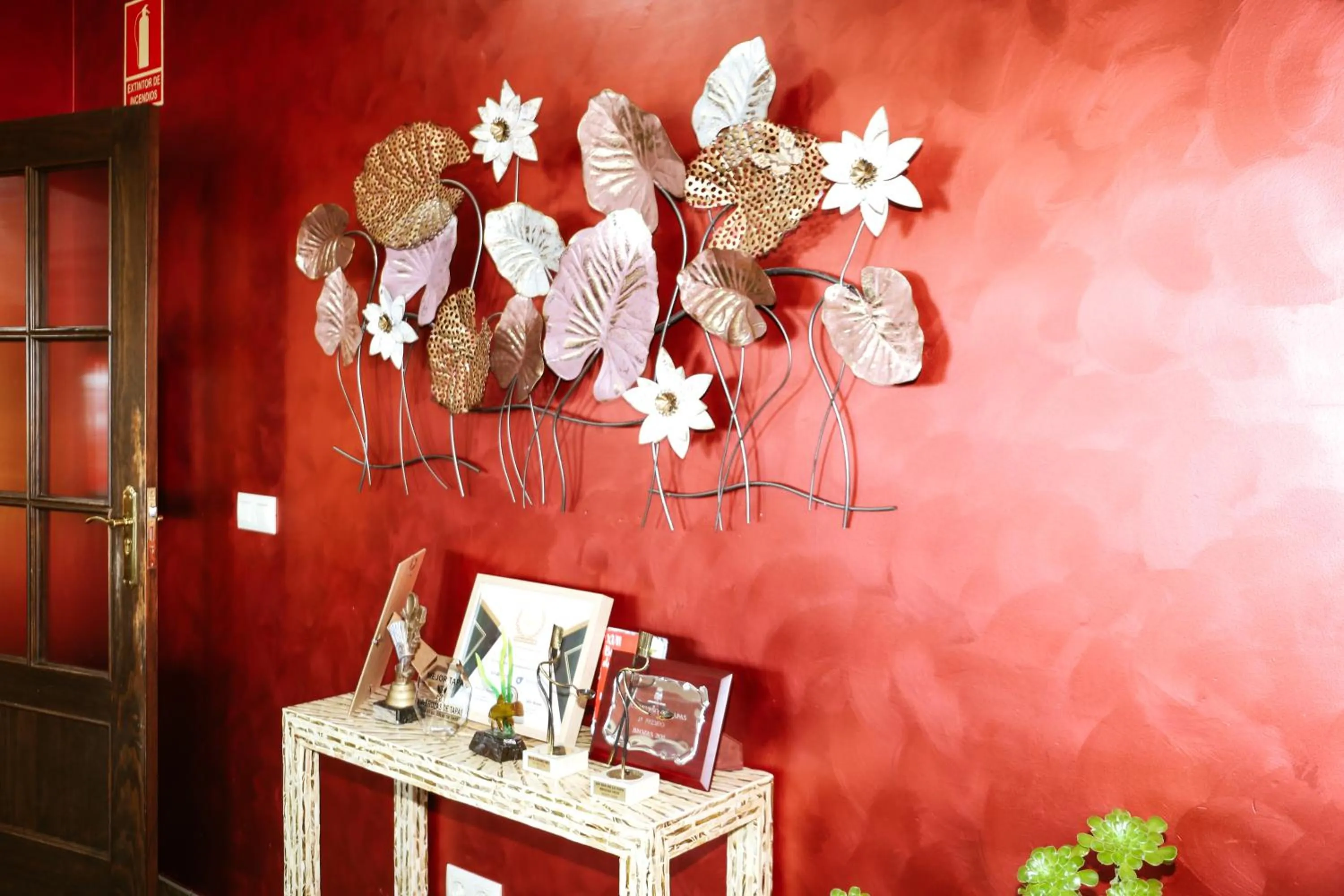 Decorative detail in Hotel Restaurante Sostenible La Laguna