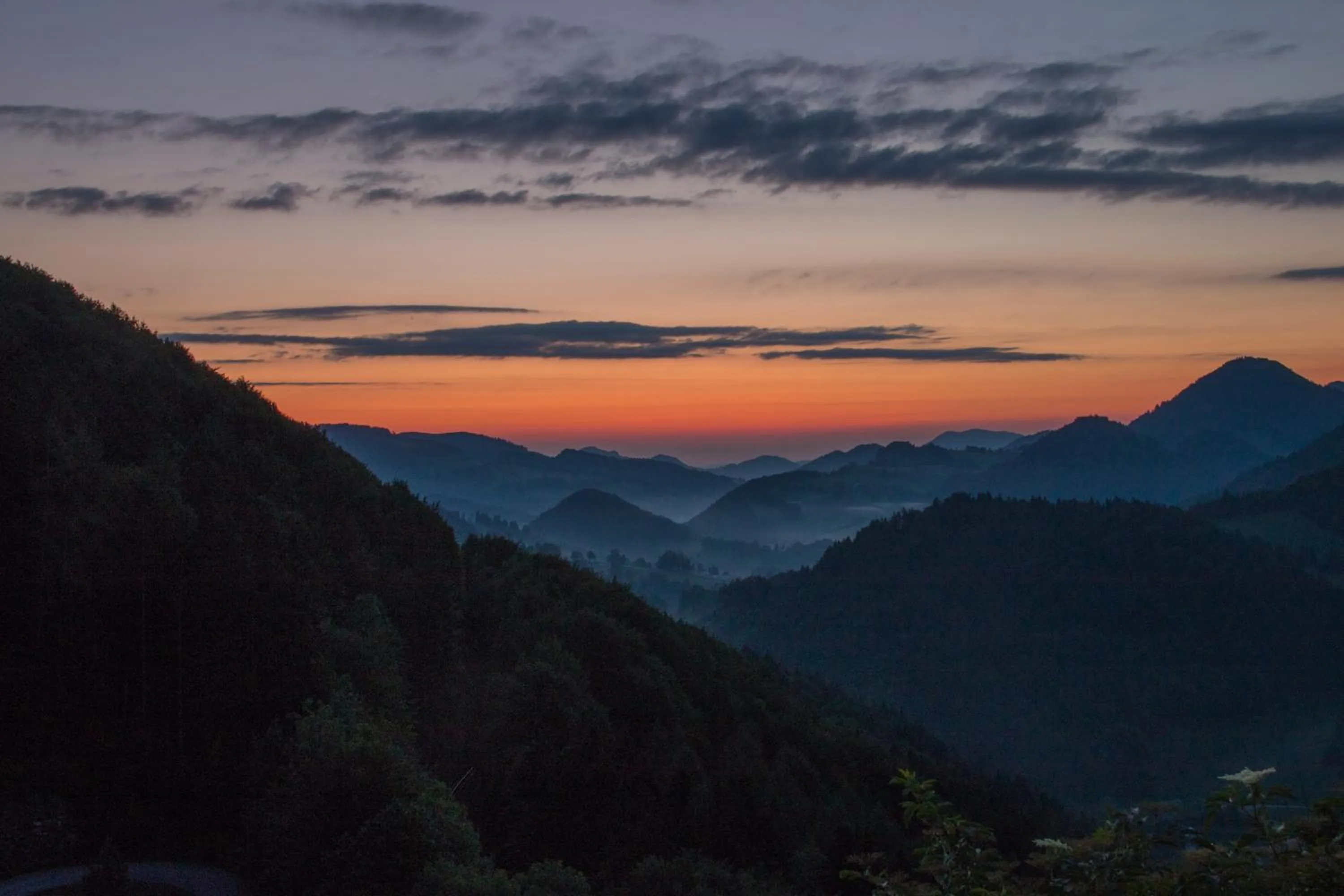 Sunrise in Hotel Restaurant Winterbach