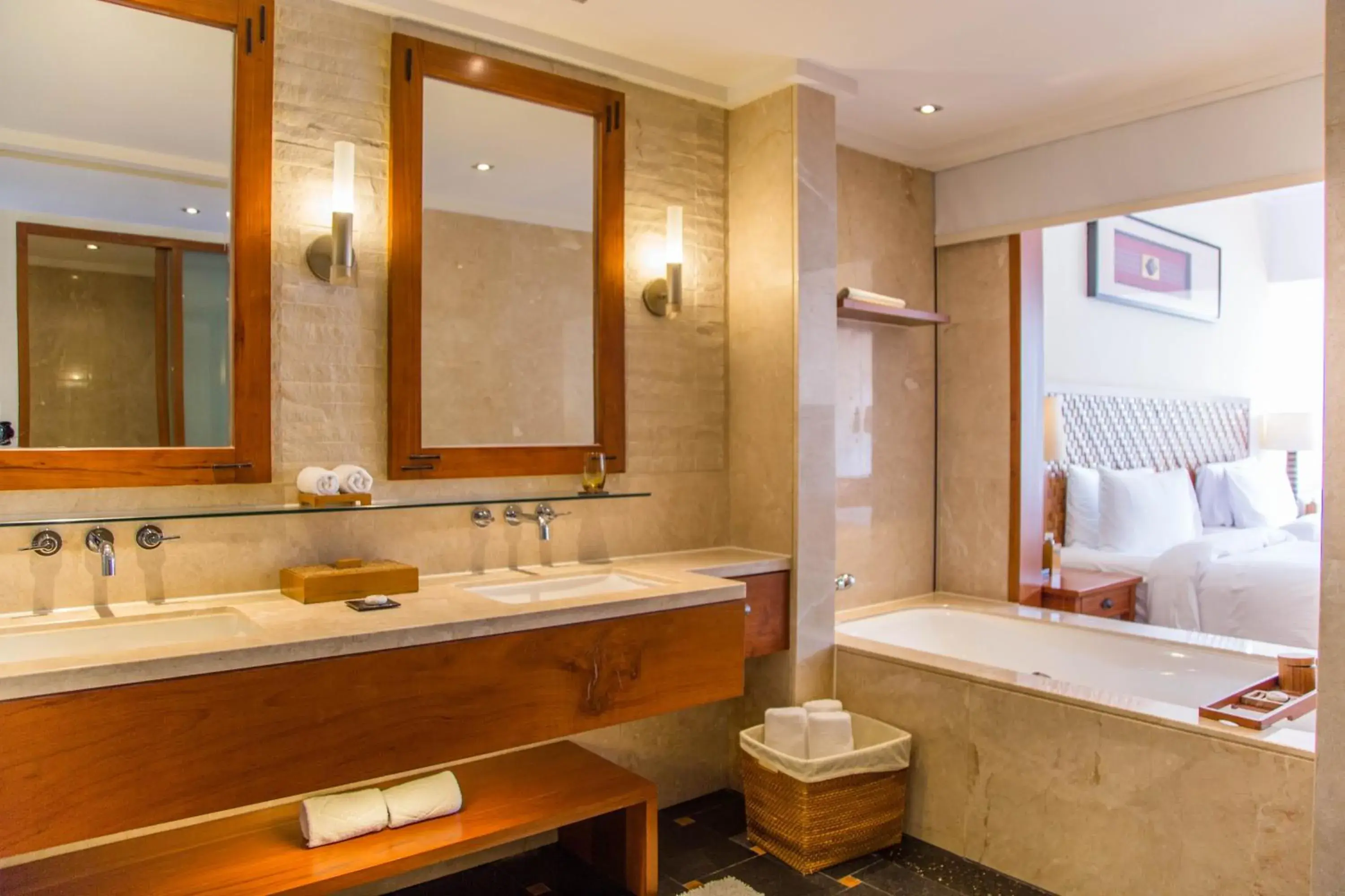 Bathroom in Mandarin Oriental, Sanya Bathroom in Mandarin Oriental, Sanya