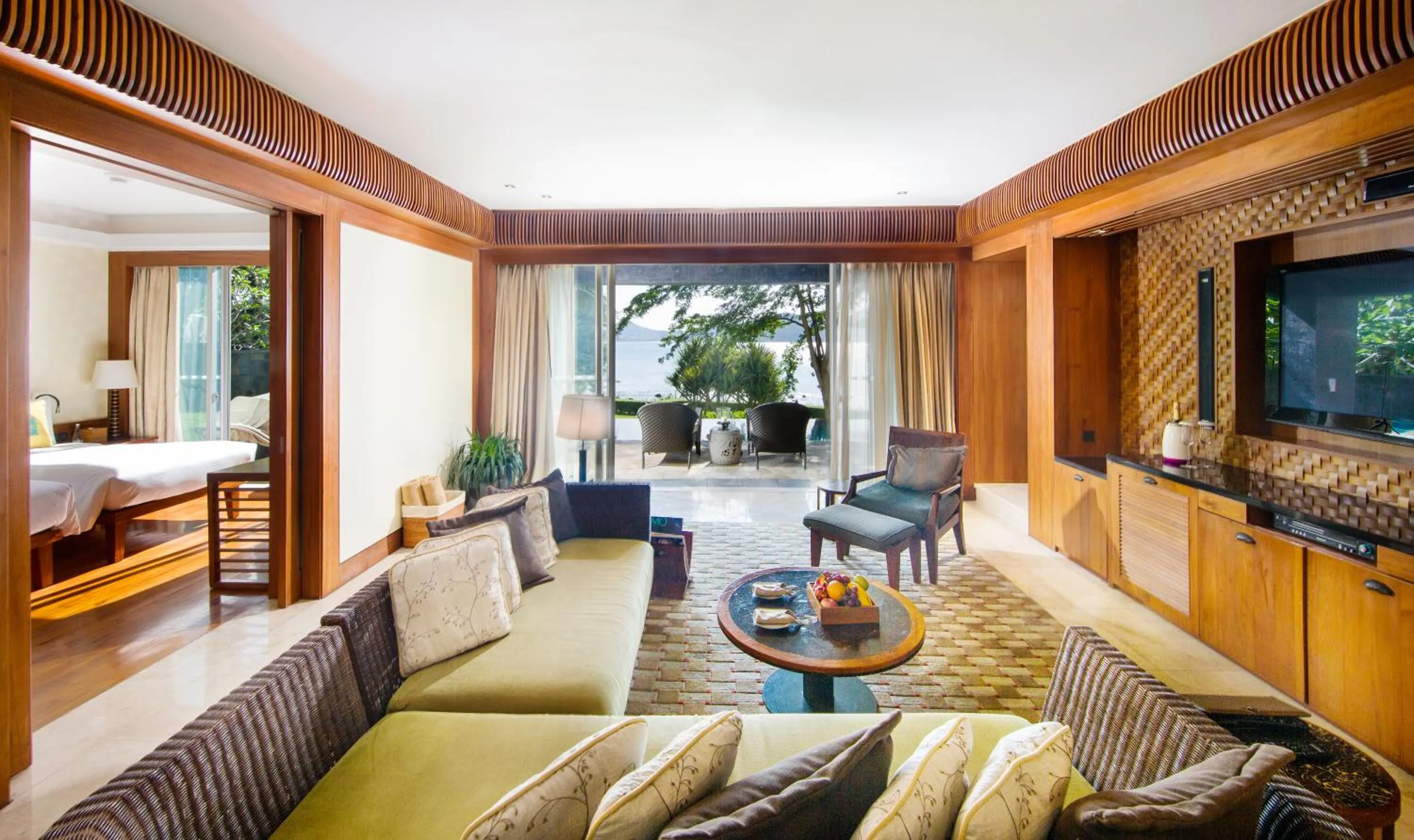 Decorative detail in Mandarin Oriental, Sanya