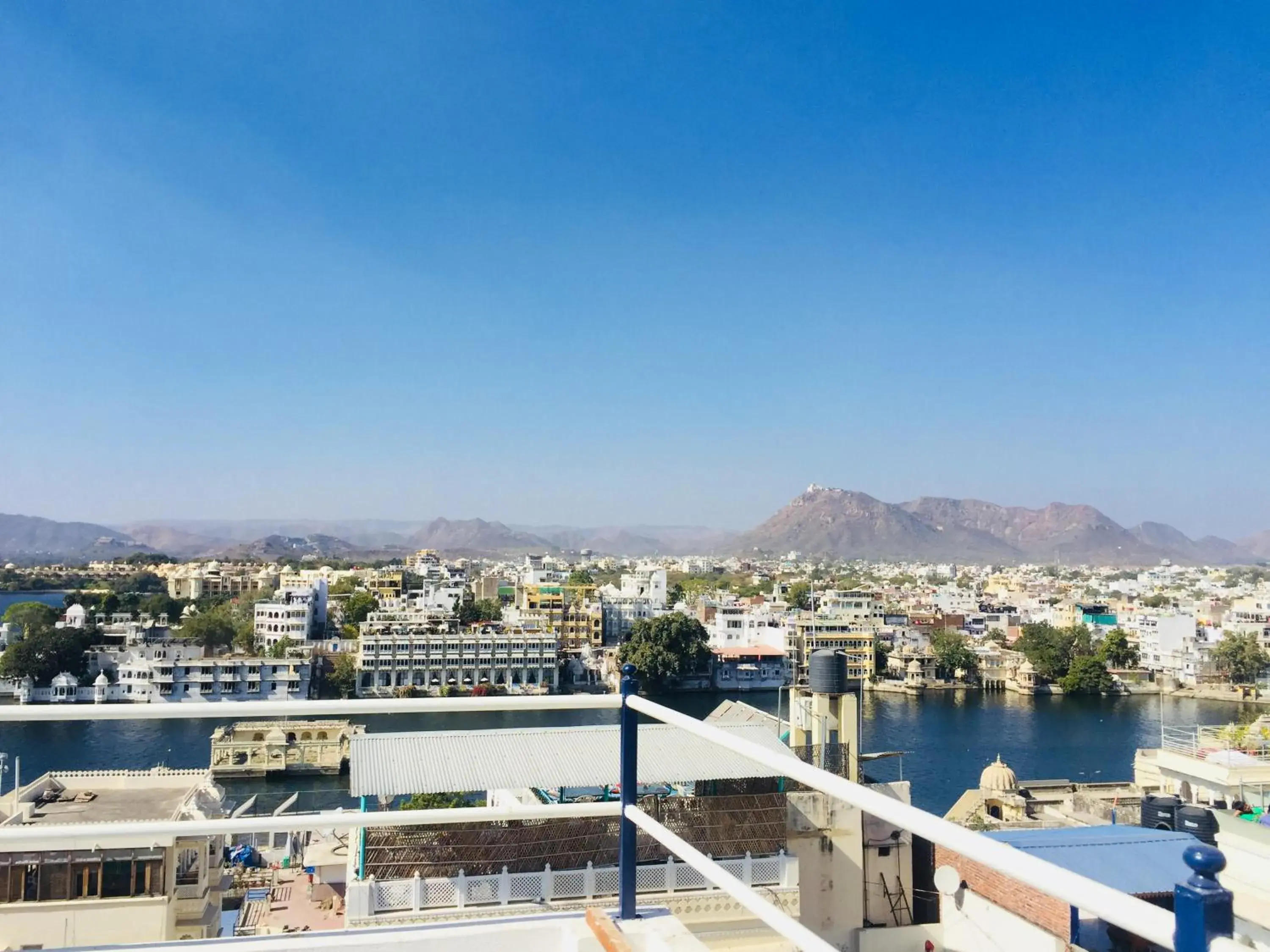 City view in Maa Ji House on Lake Pichola City view in Maa Ji House on Lake Pichola