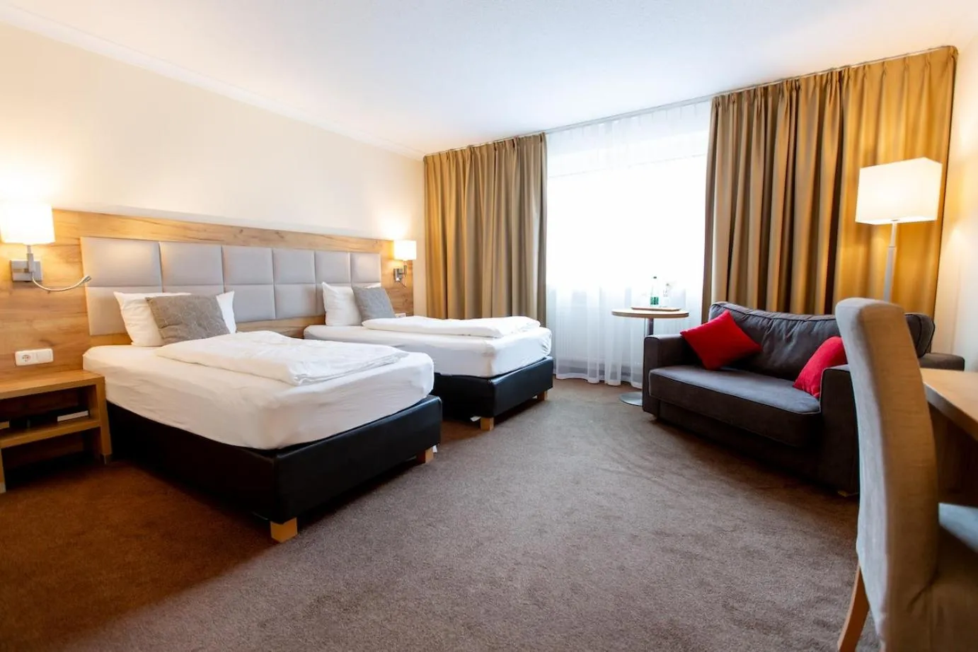 Bed in Korbstadthotel Krone