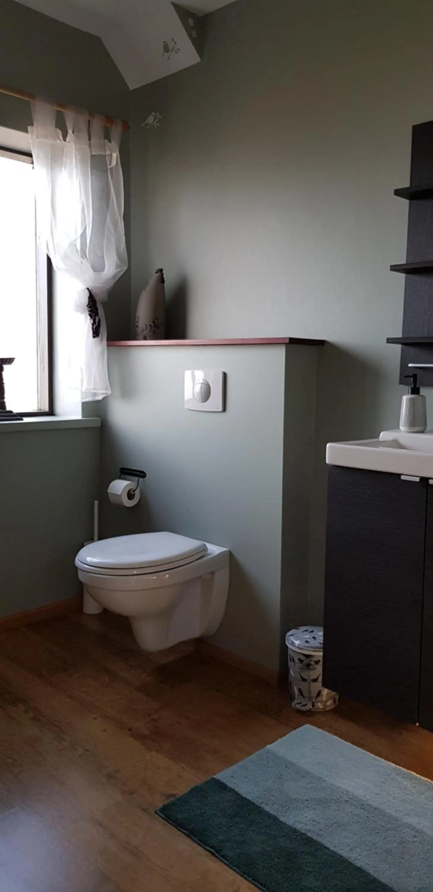 Toilet in Mjóanes accommodation