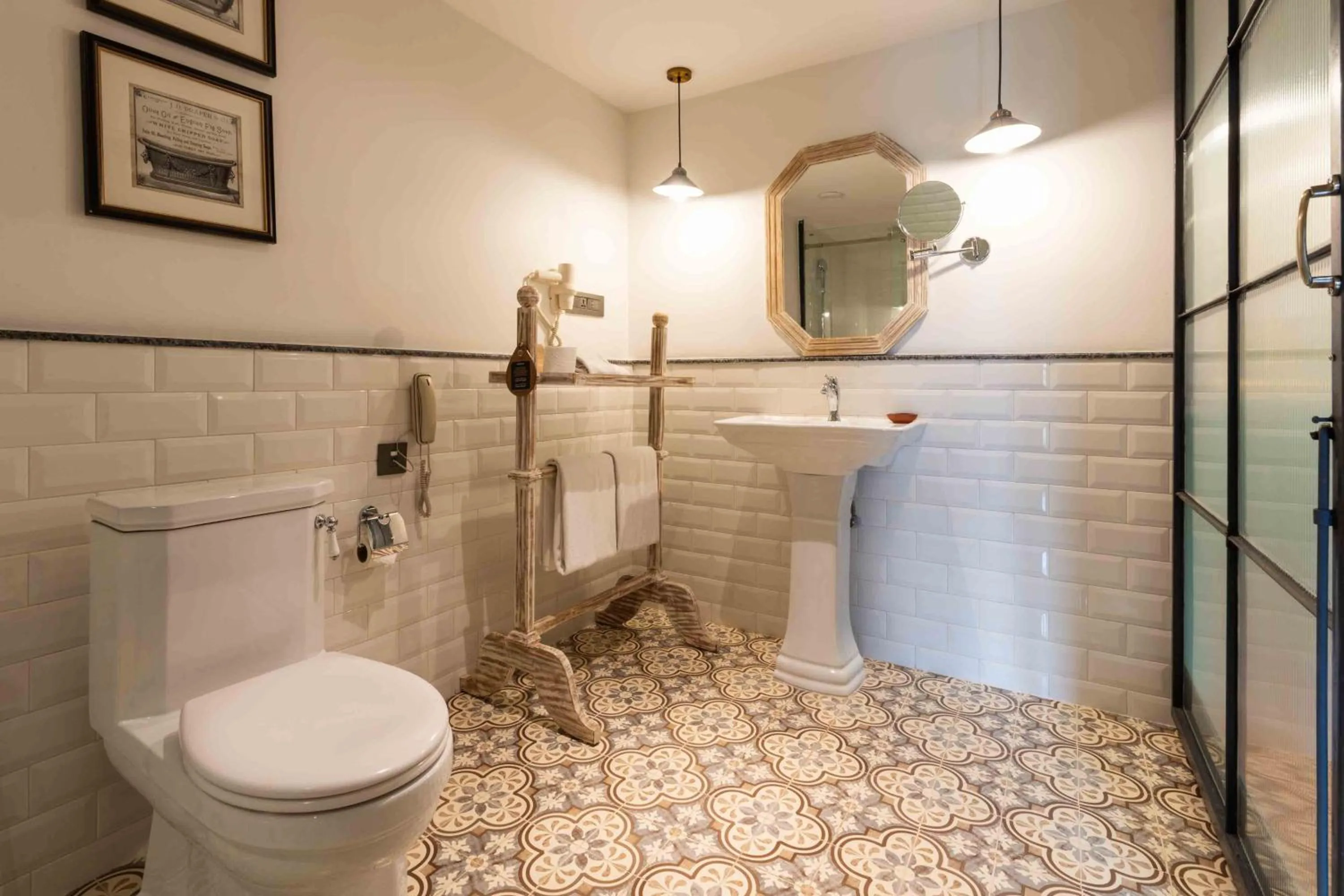 Shower in Nepali Ghar Hotel, Thamel - Your Home In Nepal