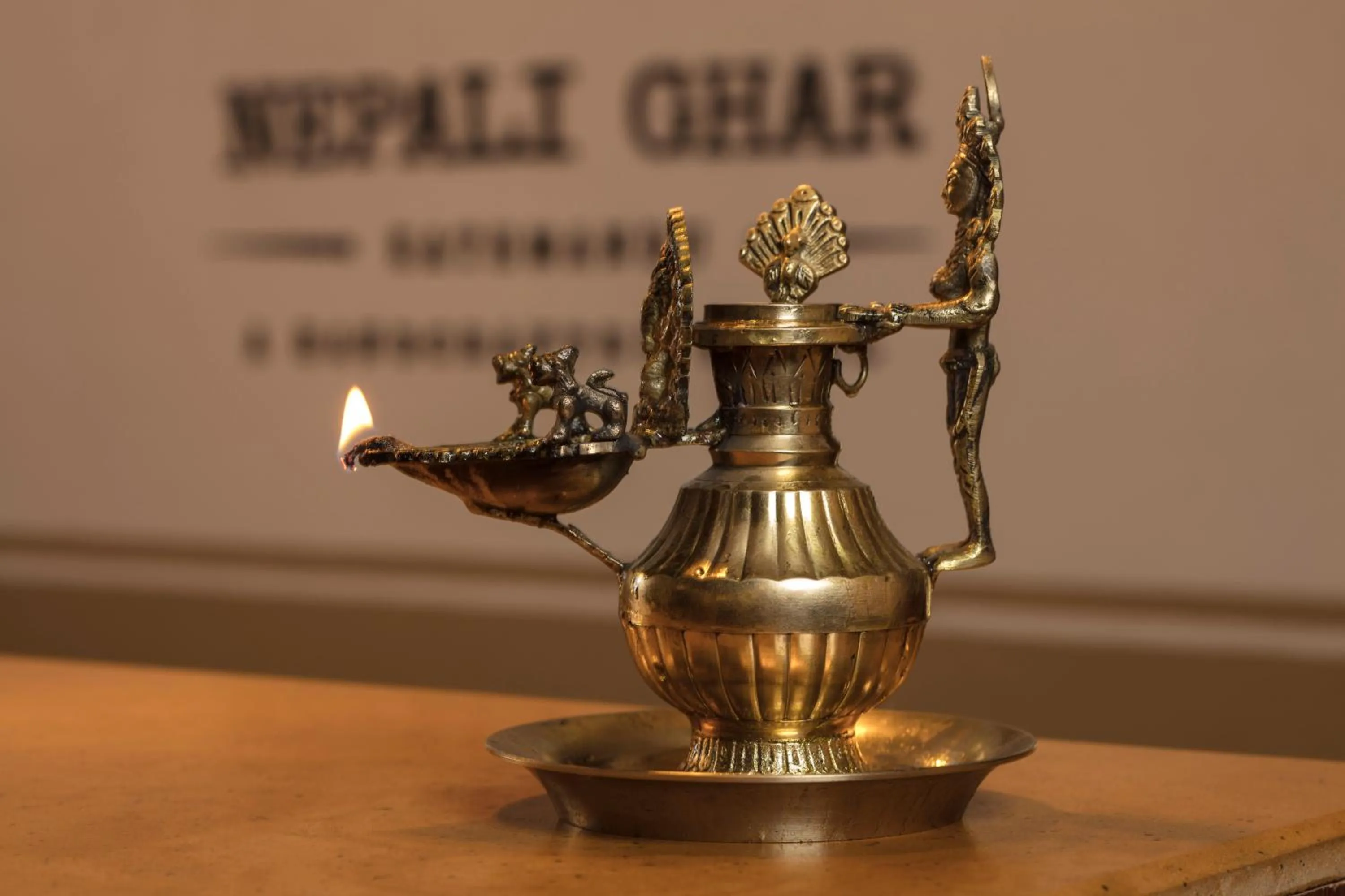 Living room in Nepali Ghar Hotel