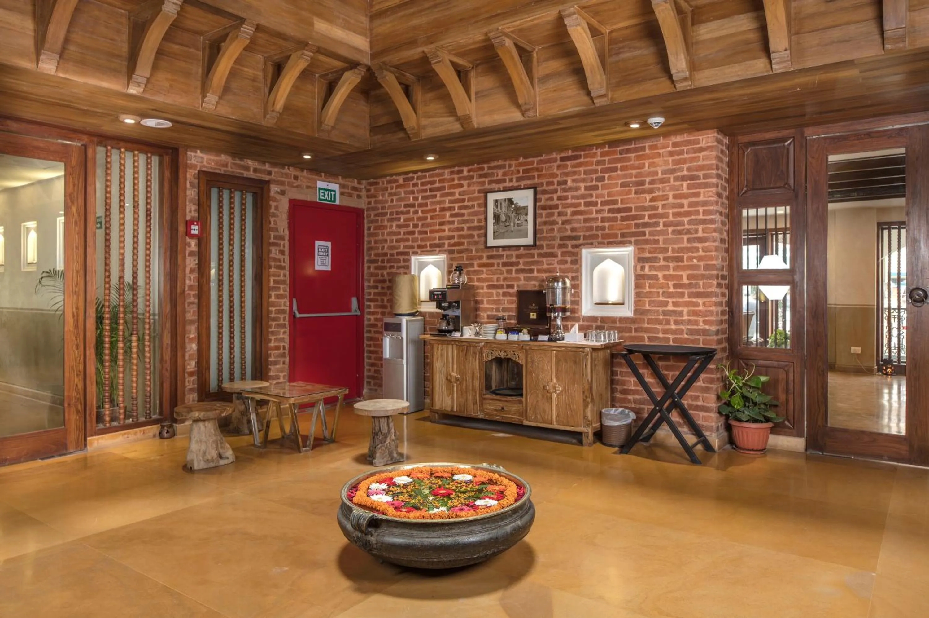 Lobby or reception in Nepali Ghar Hotel