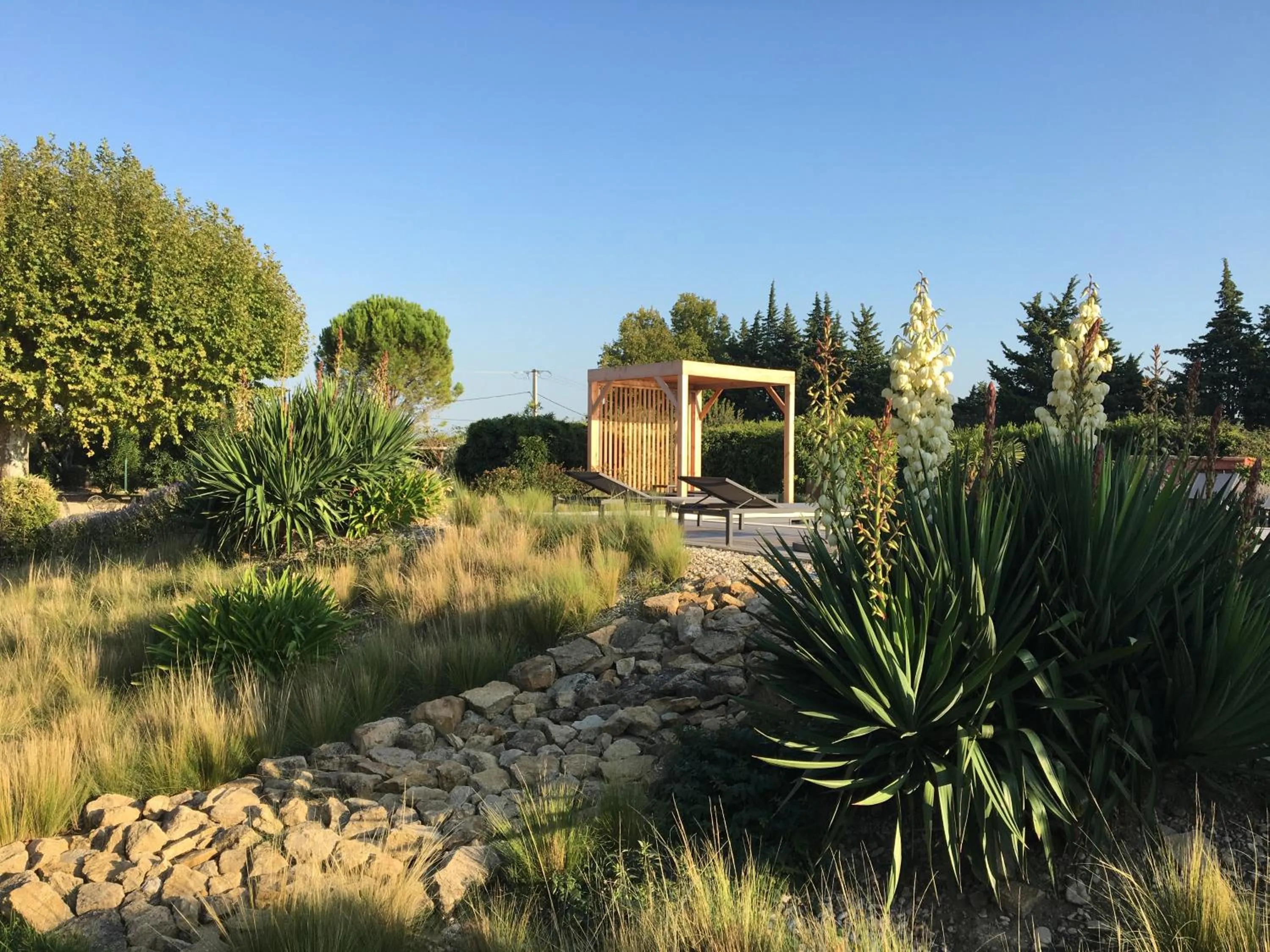 Garden view, Property Building in Le Mas Terre des Anges