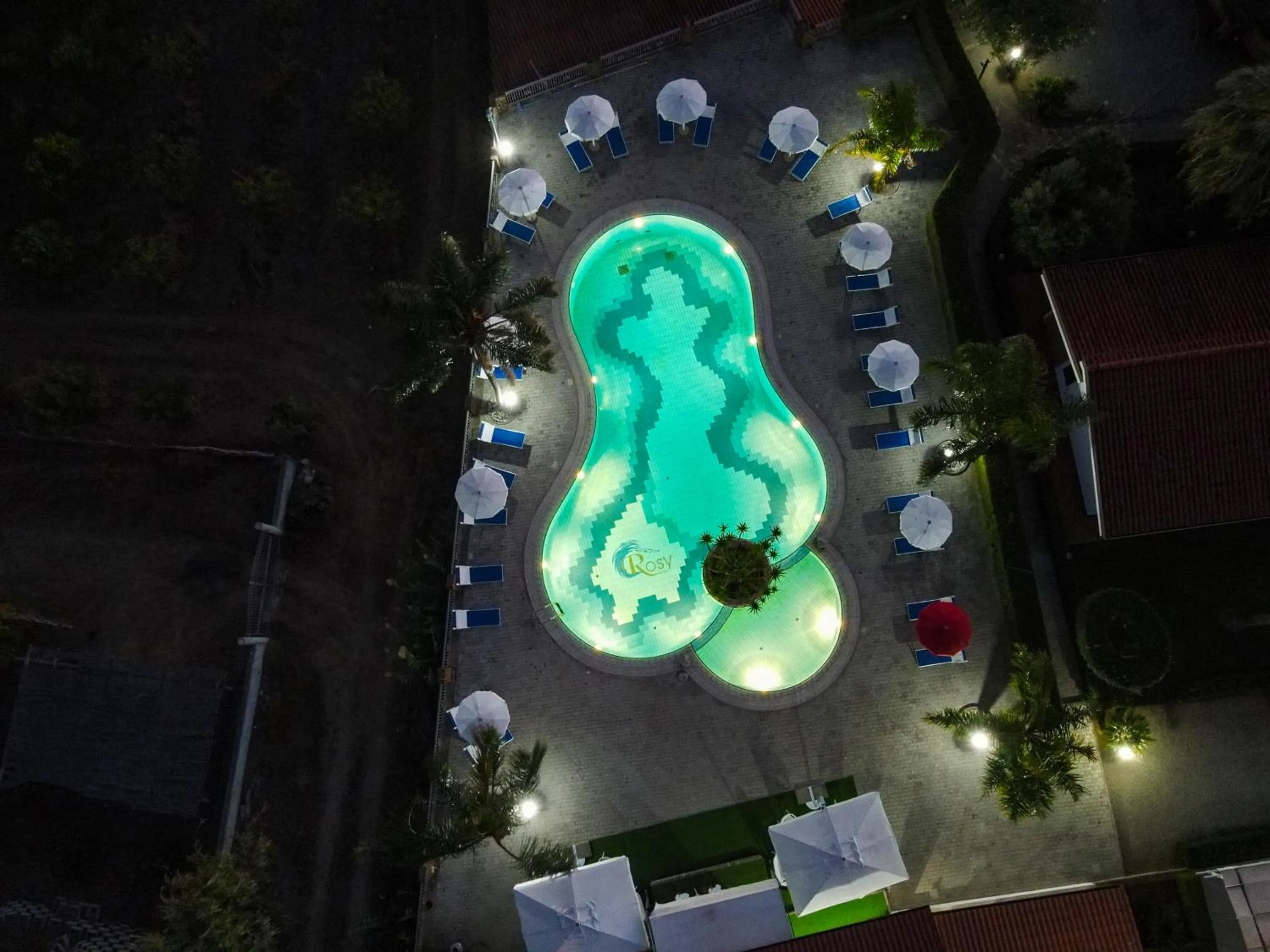 Pool view in Rosy Hotel Residence