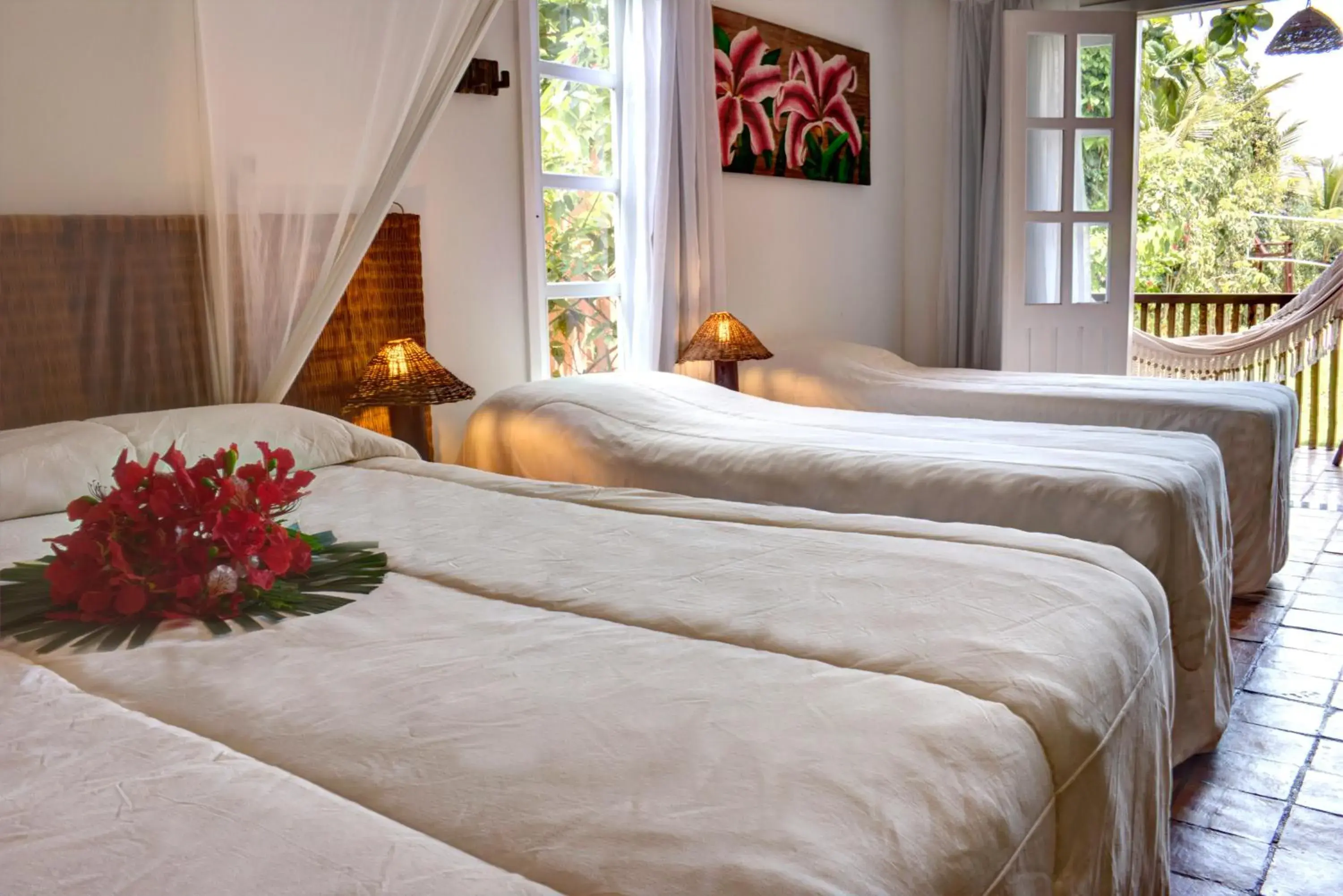 Bed in Hotel Espelho D'Água Arraial e Beach Club Bed in Hotel Espelho D'Água Arraial e Beach Club