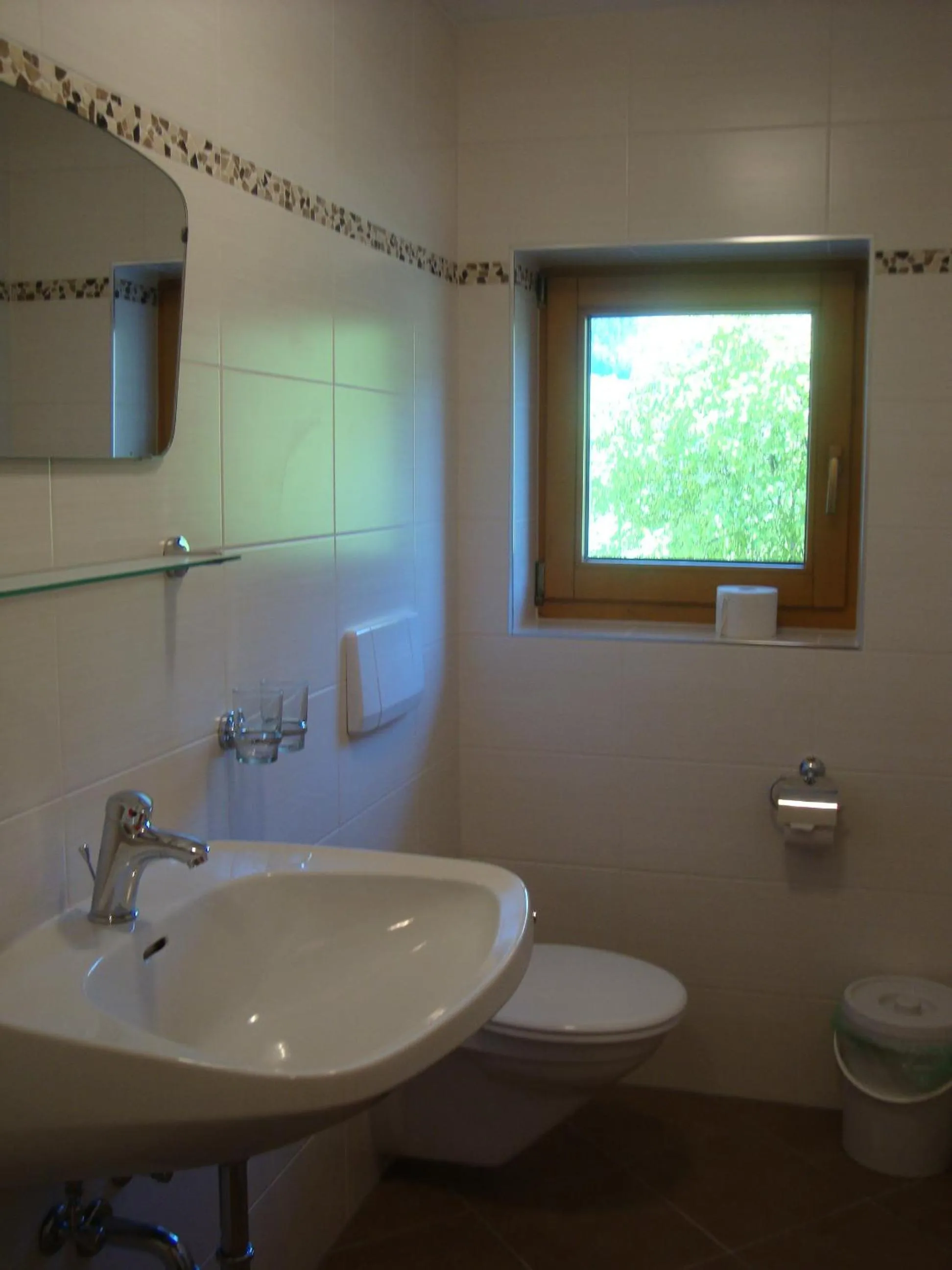 Bathroom in Gästehaus Schwoagerhof