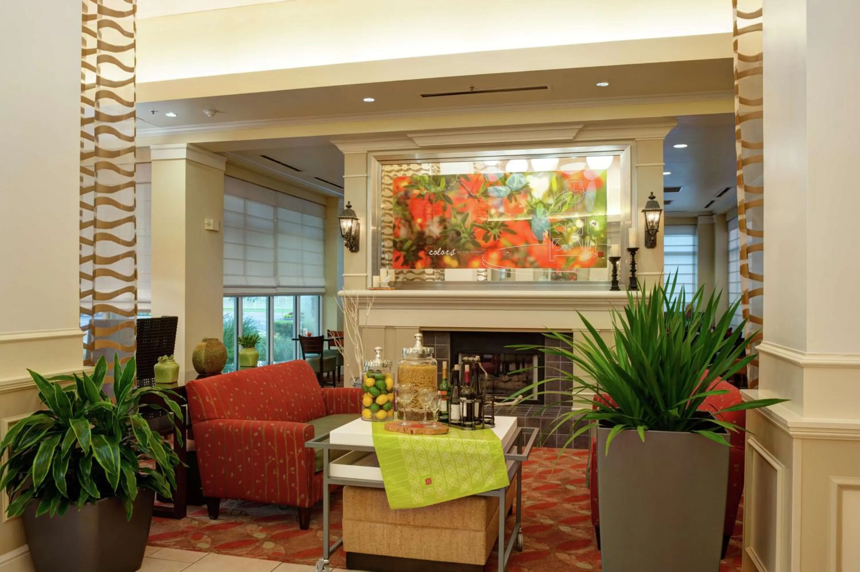Lobby or reception in Hilton Garden Inn Tulsa Airport