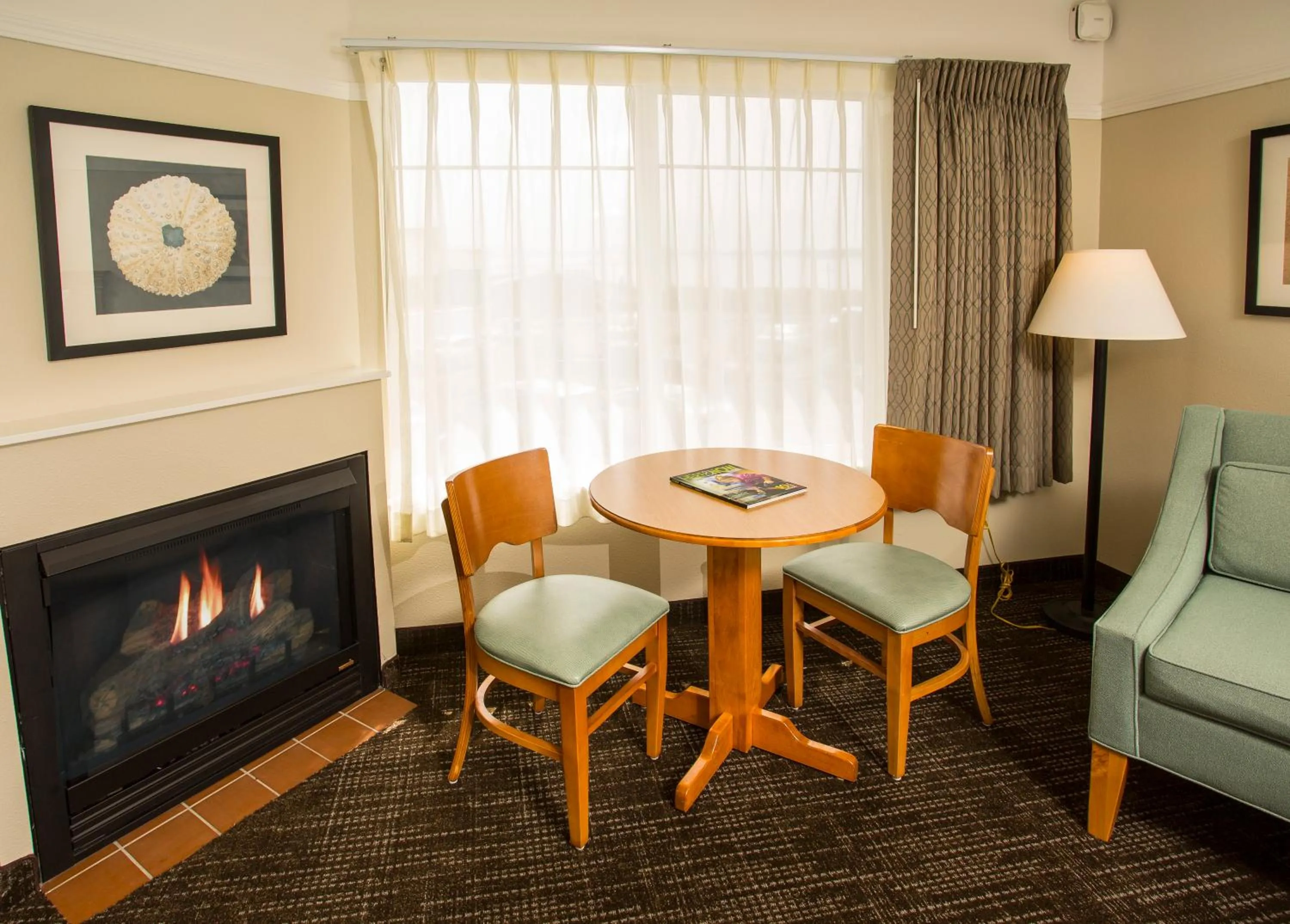Seating area in Looking Glass Inn