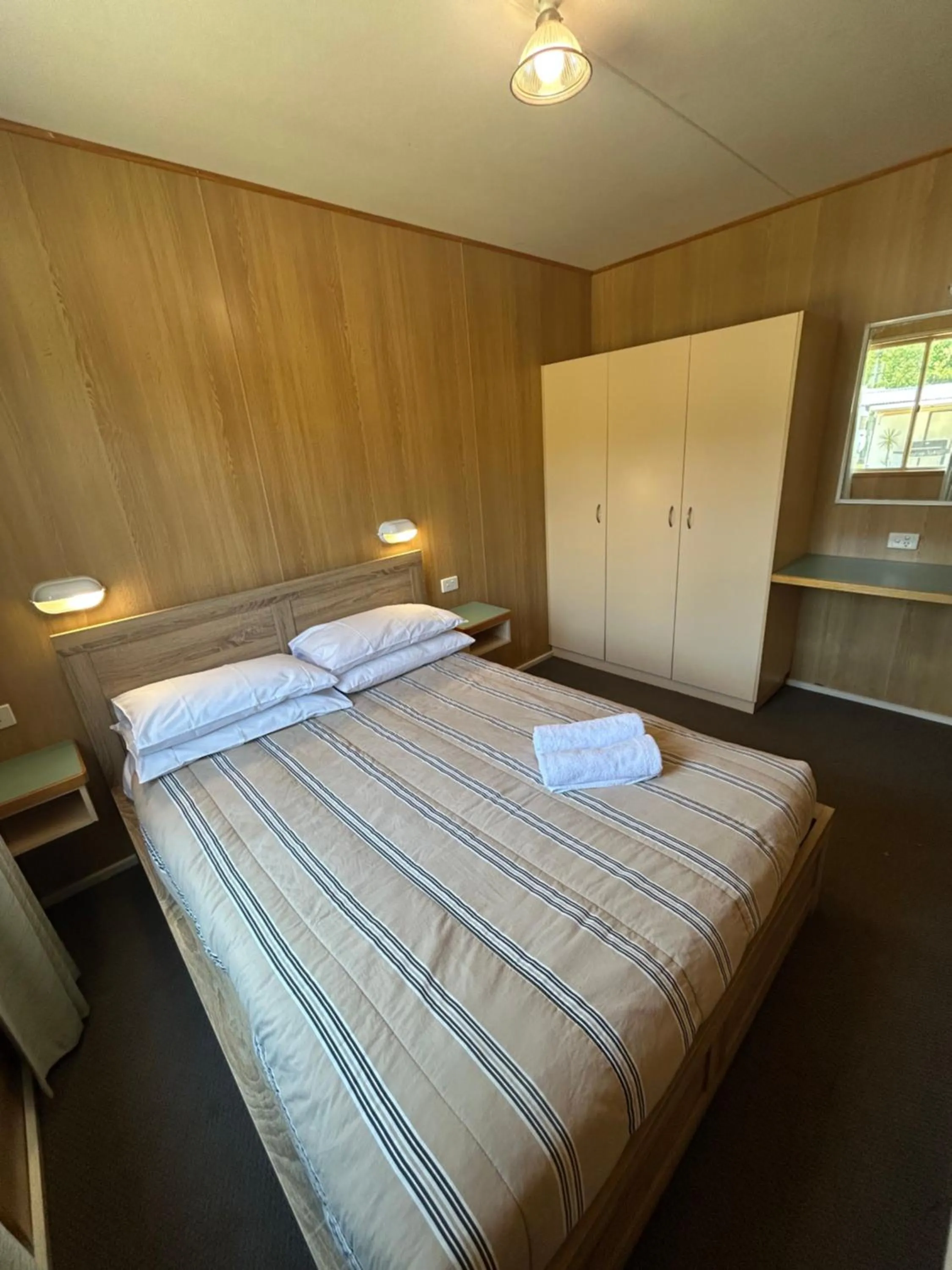 Bed in River Bend Caravan Park