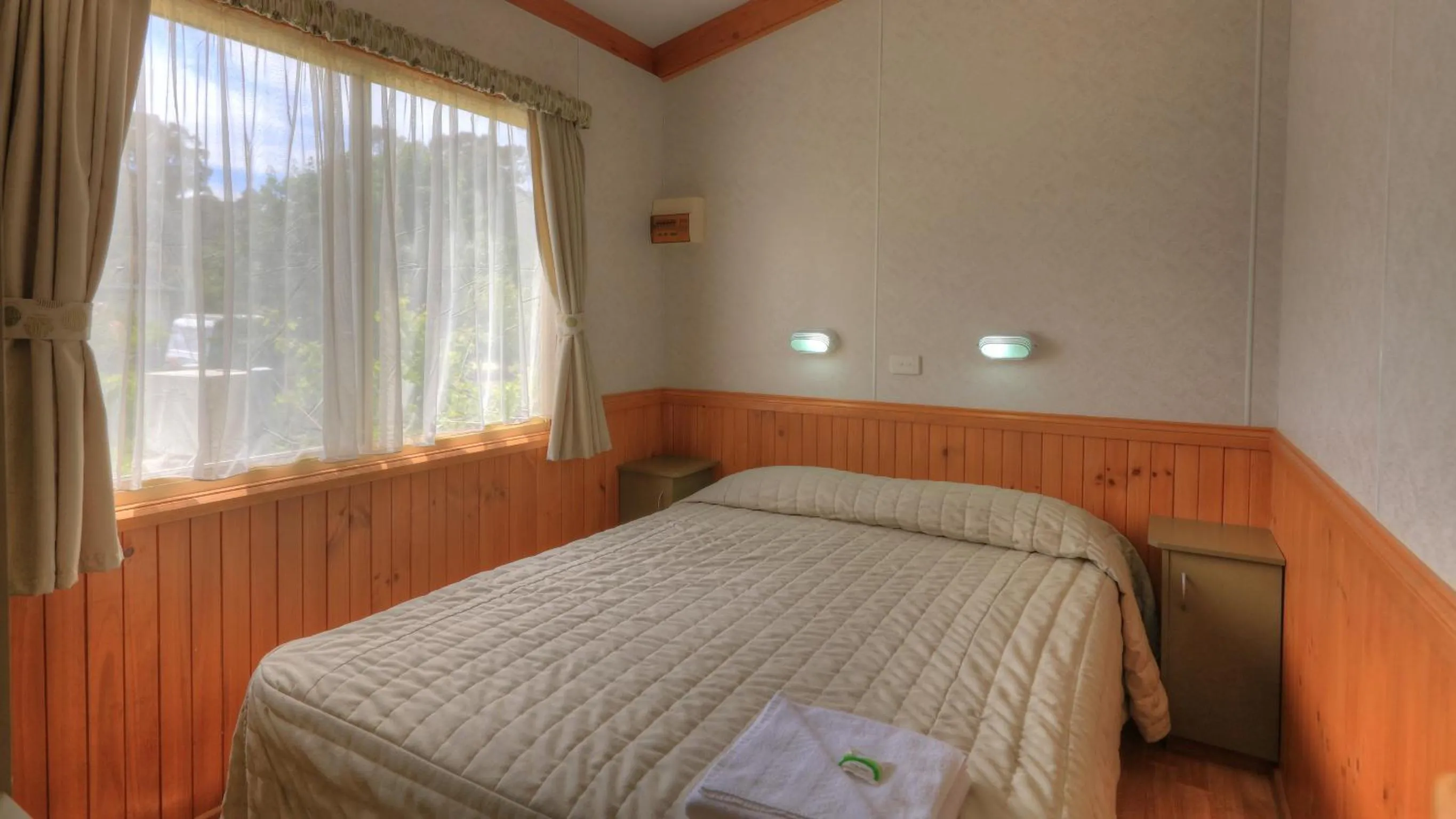 Bed in River Bend Caravan Park