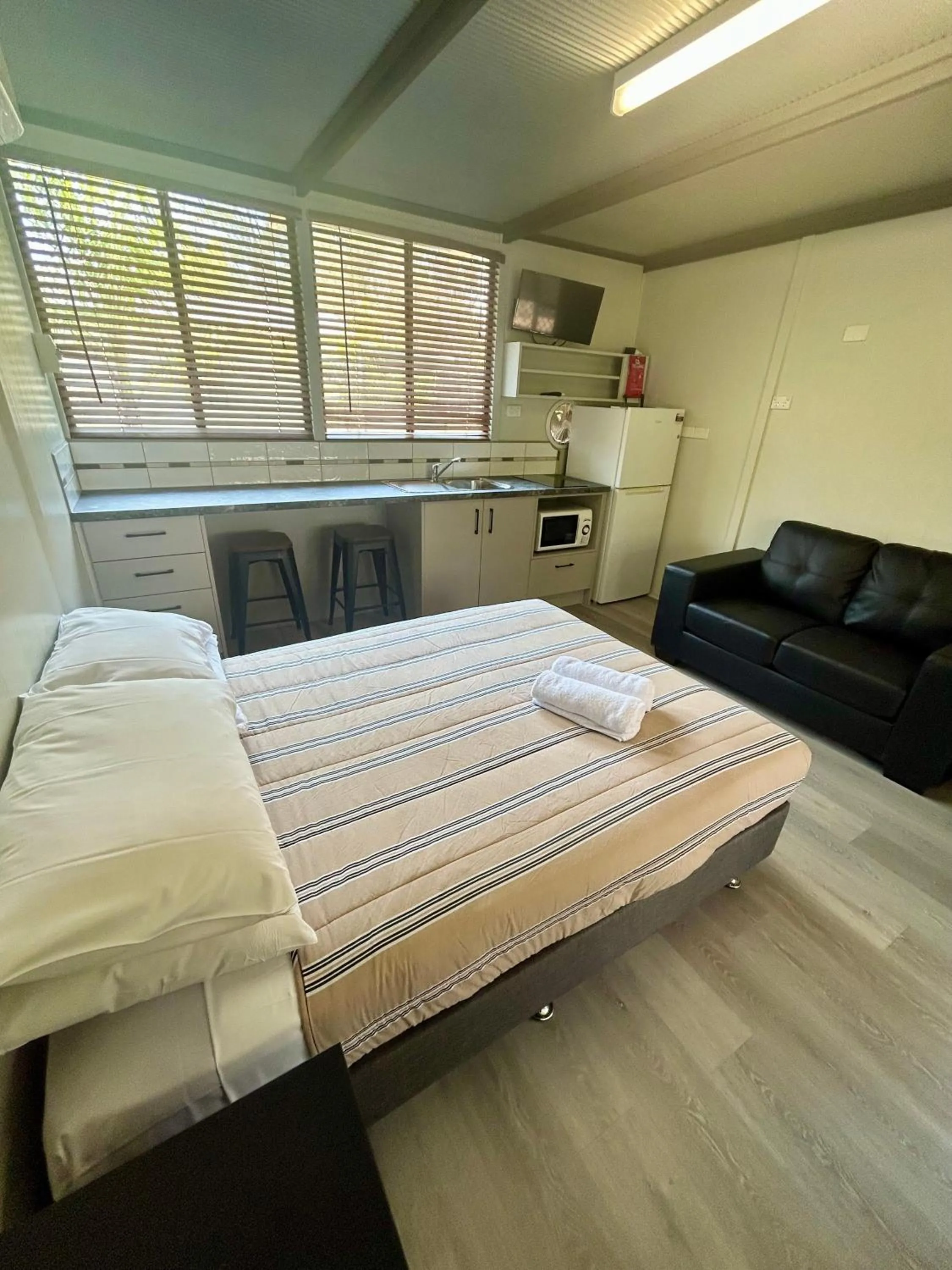 Bed in River Bend Caravan Park