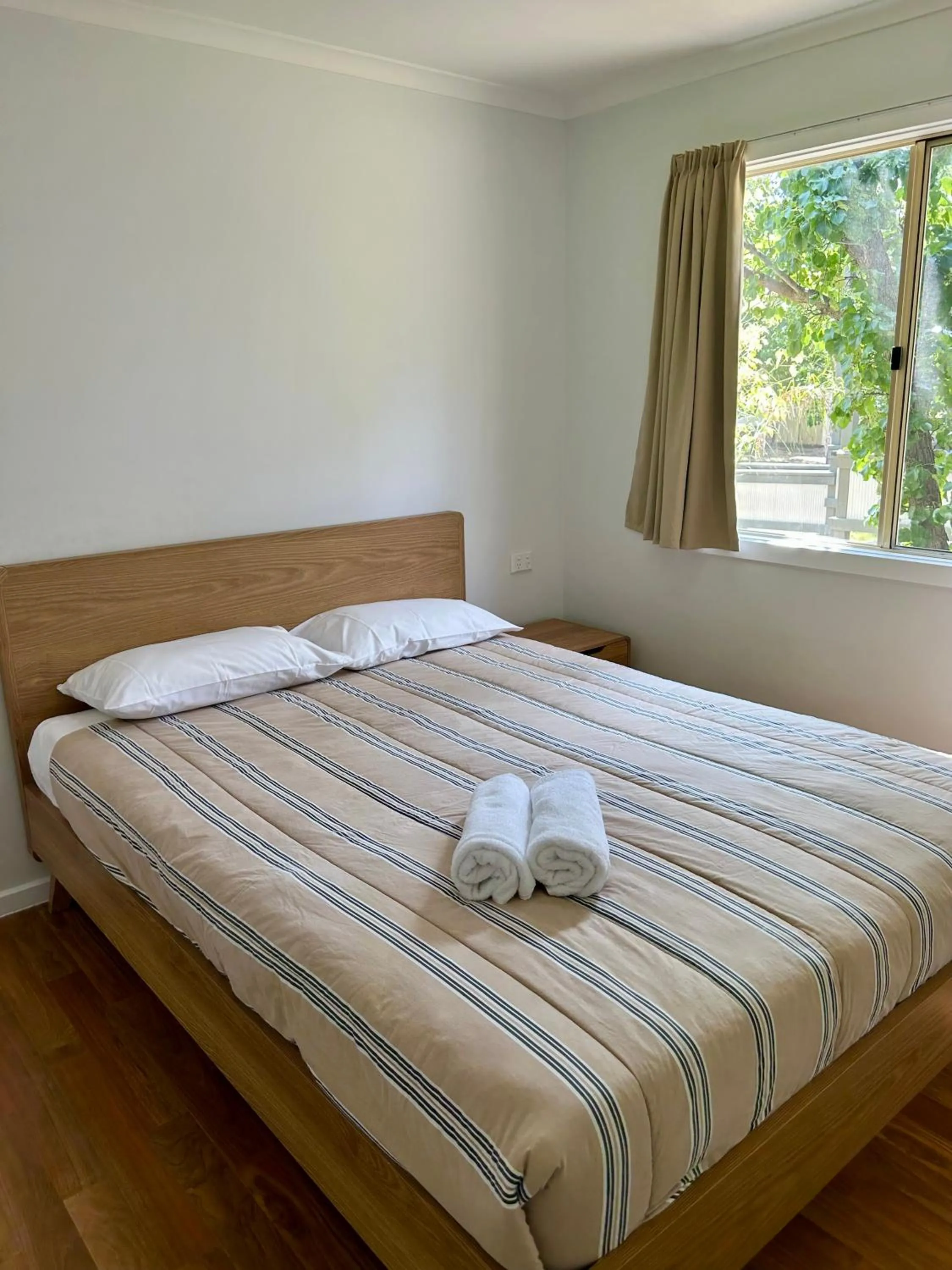 Bed in River Bend Caravan Park