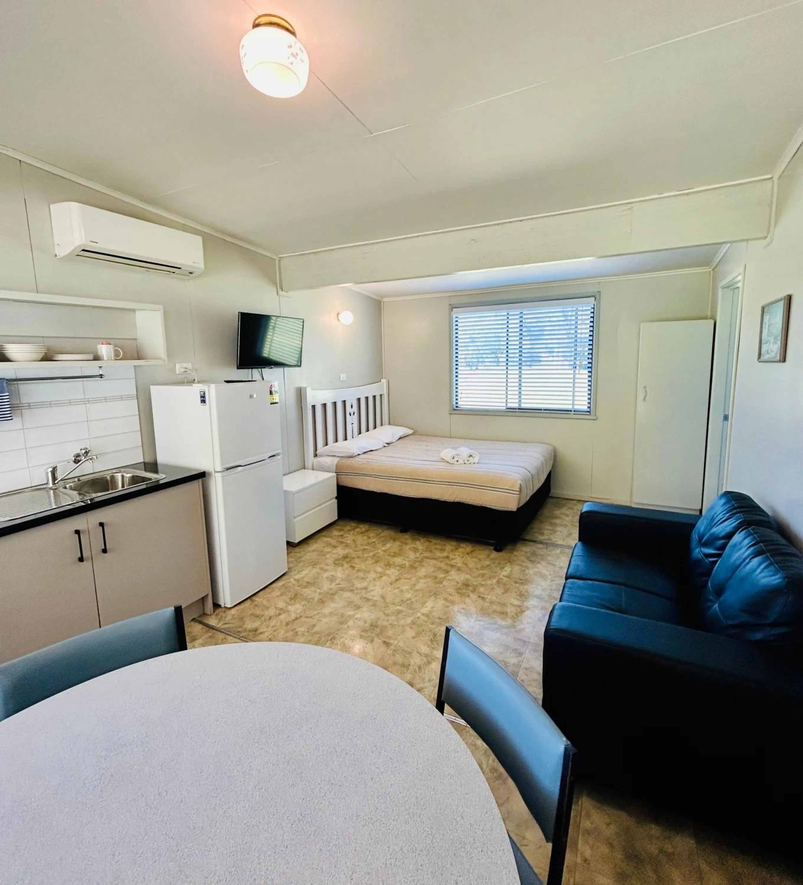 Bed in River Bend Caravan Park