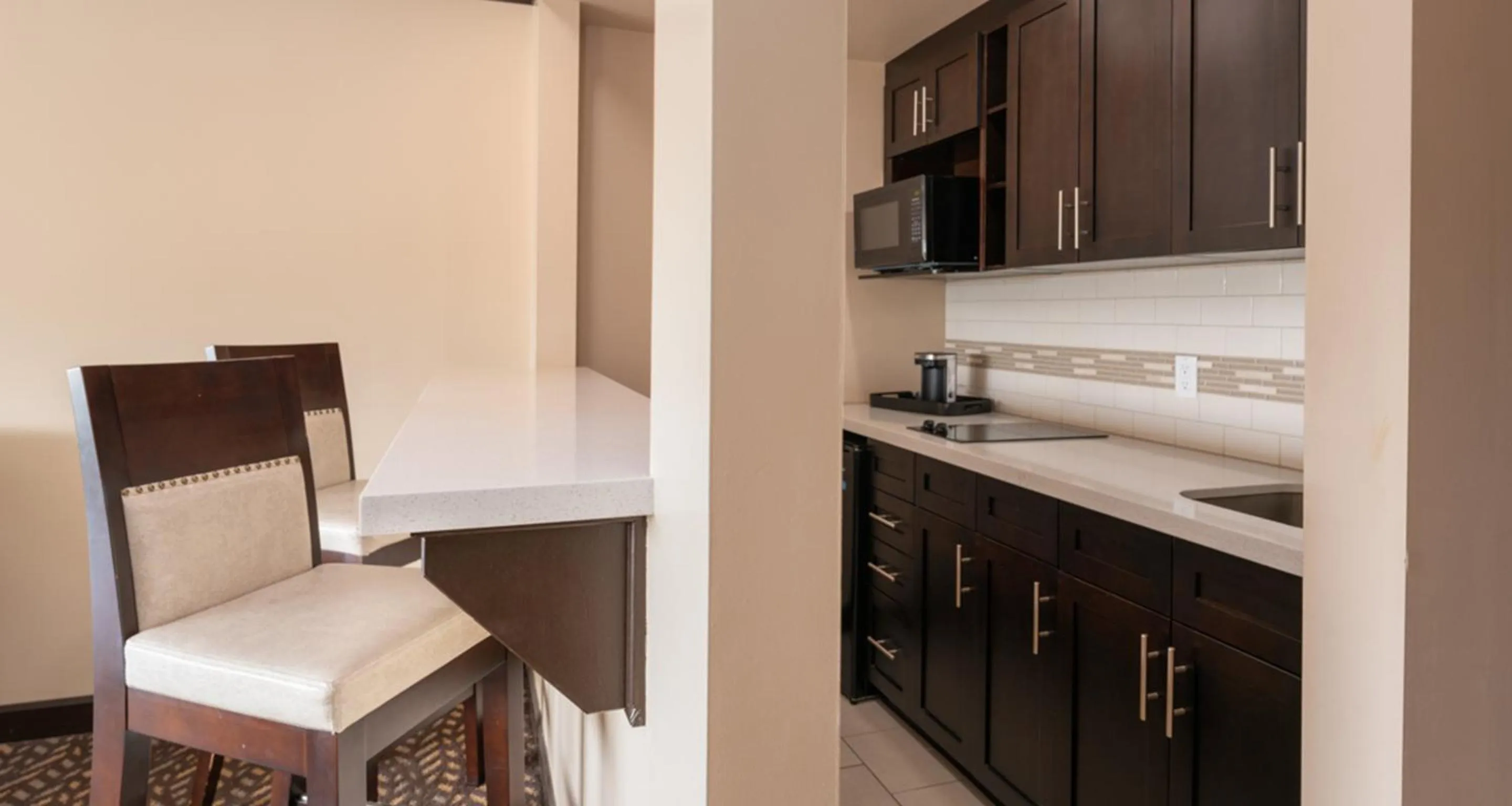 kitchen in Prestige Oceanview Hotel Prince Rupert