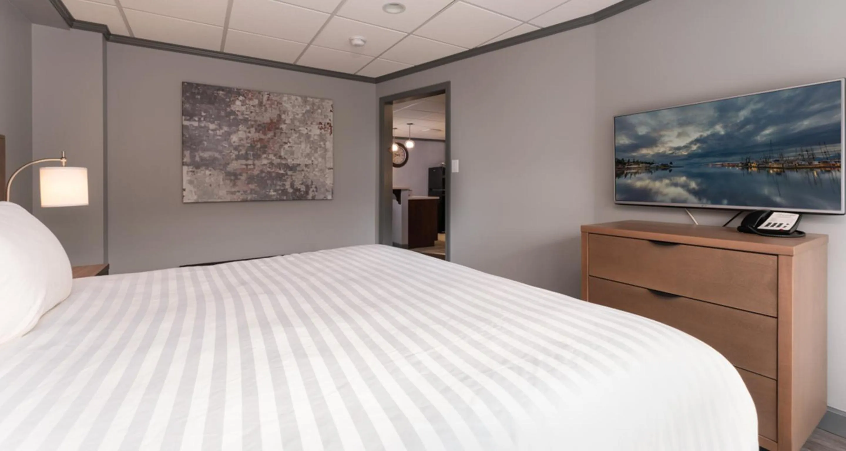 Bed in Prestige Oceanview Hotel Prince Rupert