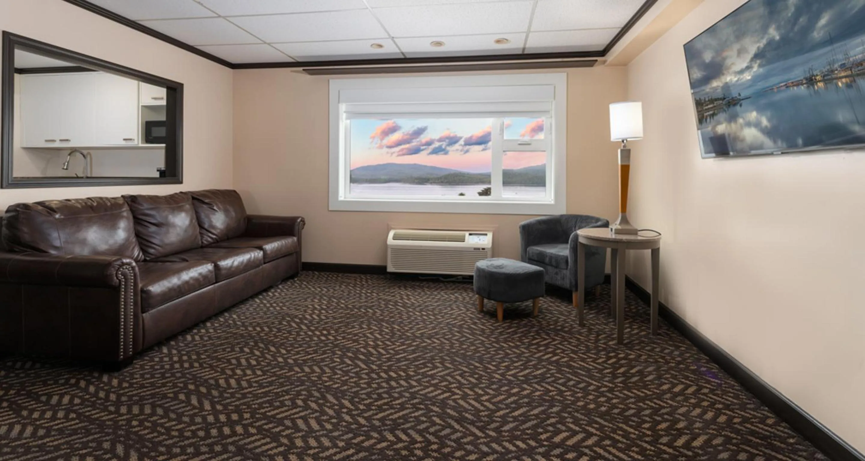 Living room in Prestige Oceanview Hotel Prince Rupert