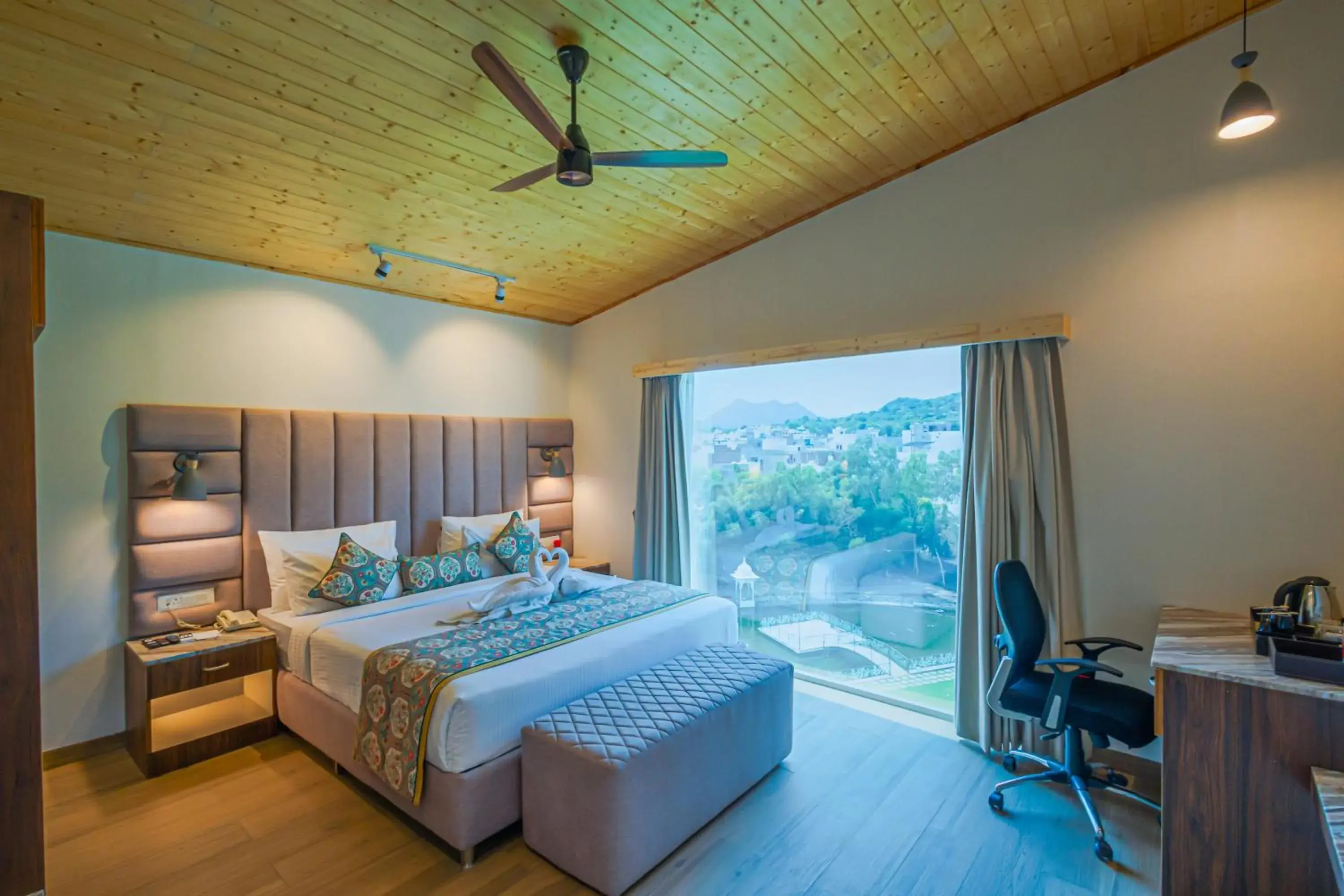 Bedroom, Bed in Bamboo Saa Resort & Spa - Udaipur Bedroom, Bed in Bamboo Saa Resort & Spa - Udaipur