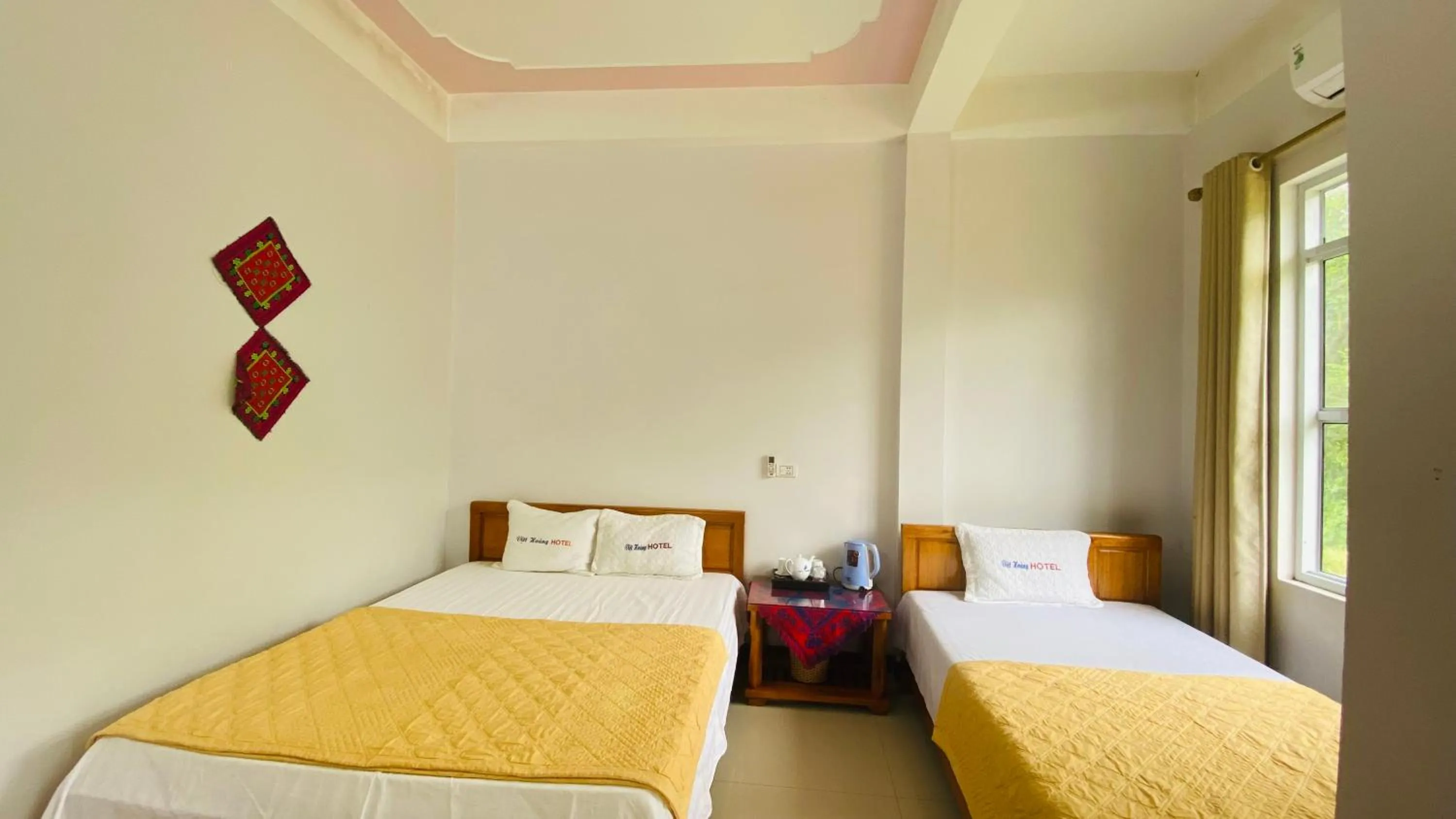 Bed in Viet Hoang Hotel Bao Lac