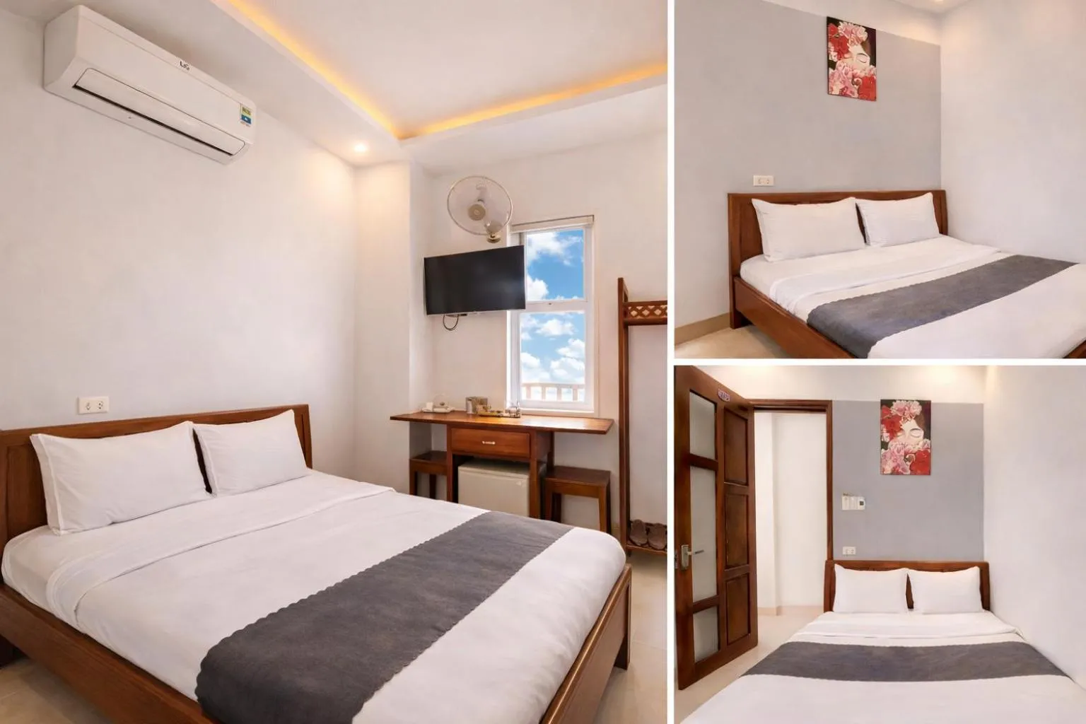 Bed in Hotel Hoàng Thịnh